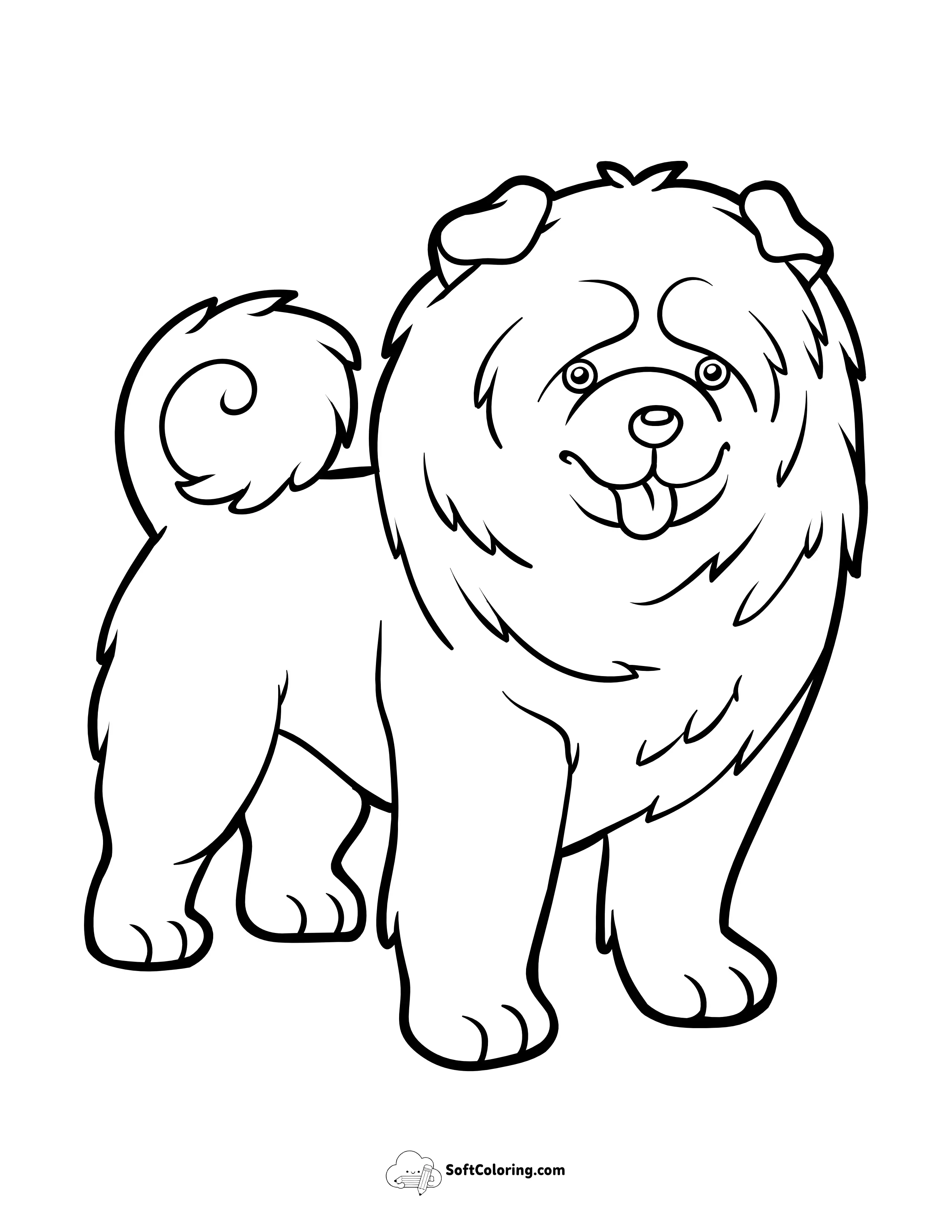 Chow Chow Coloring Sheet