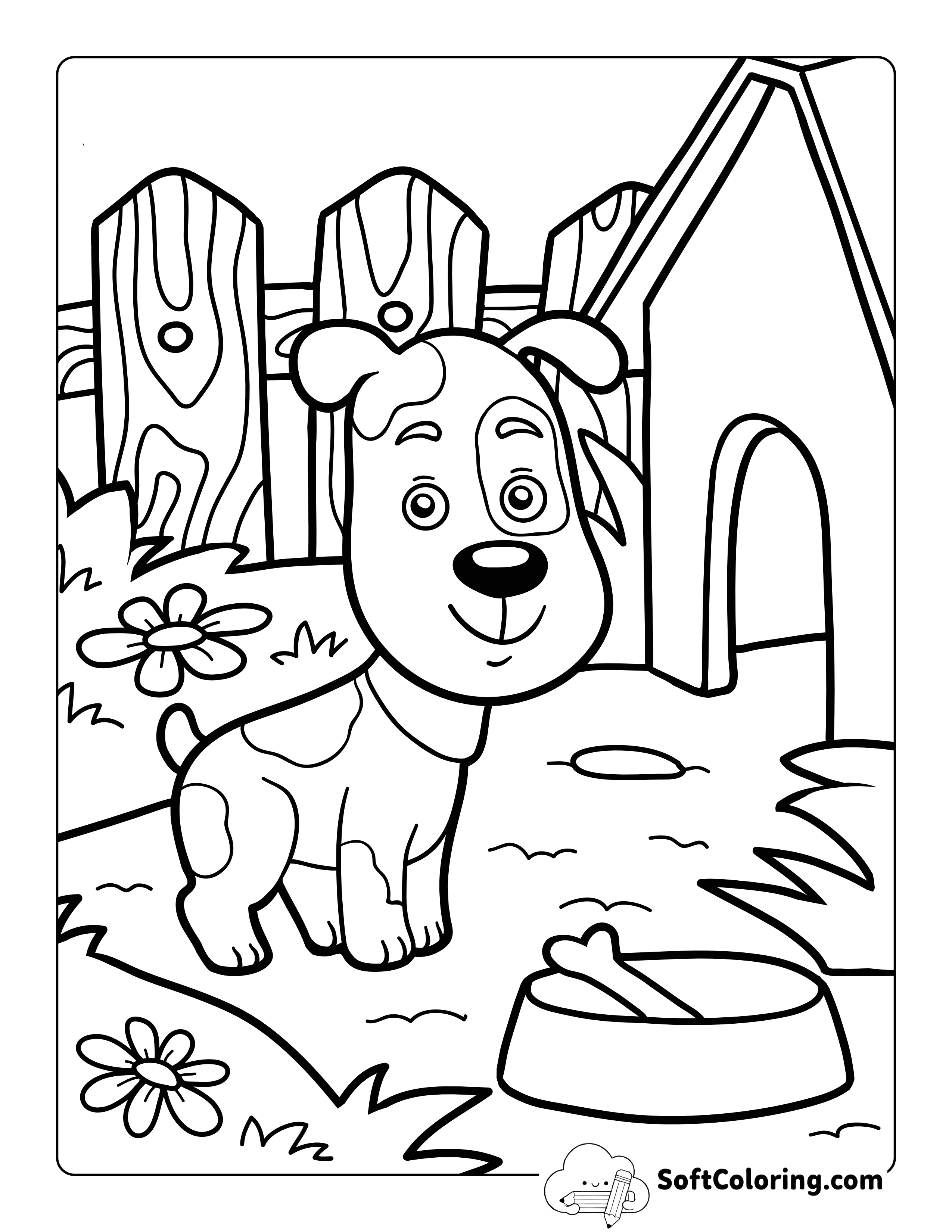 Puppy Coloring Sheet