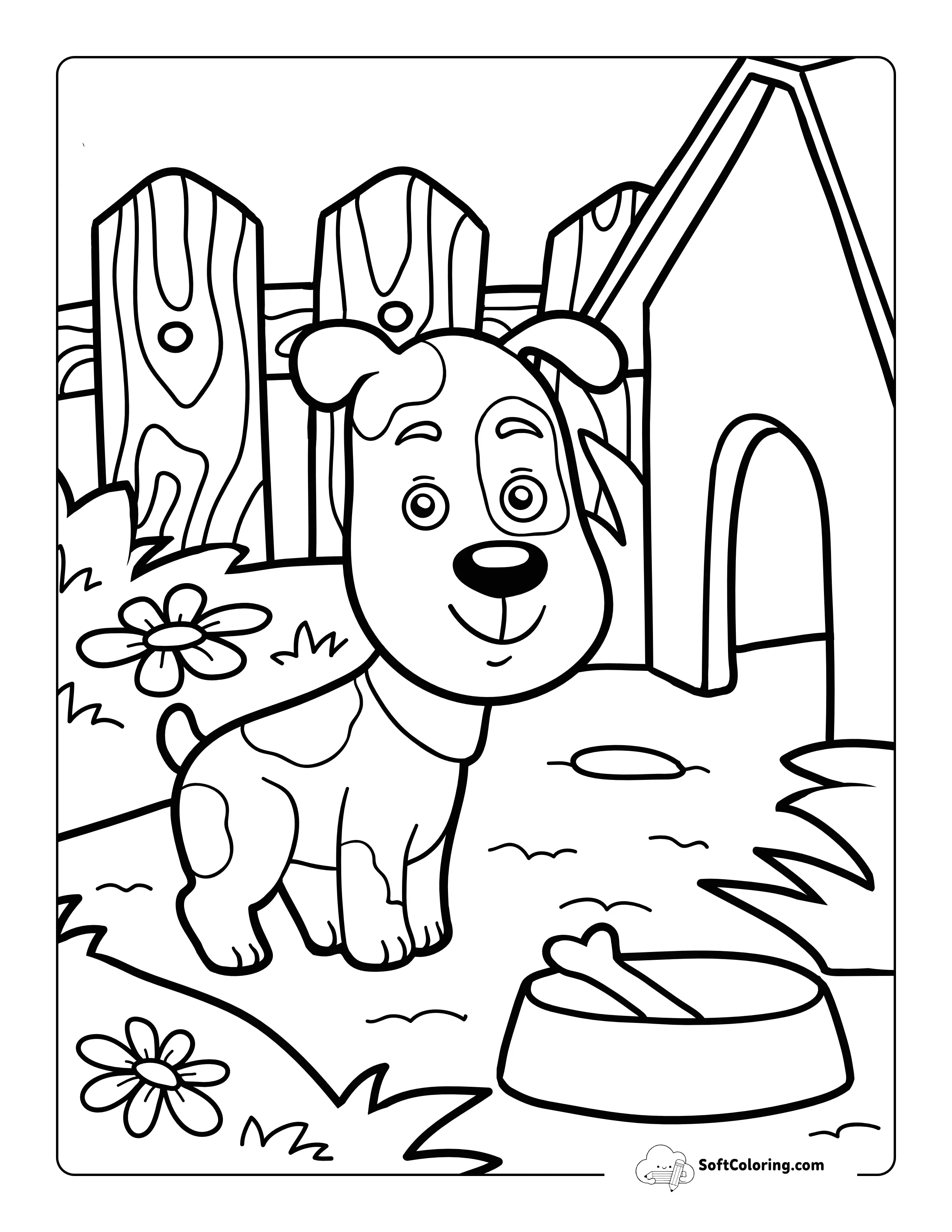 Puppy Coloring Sheet