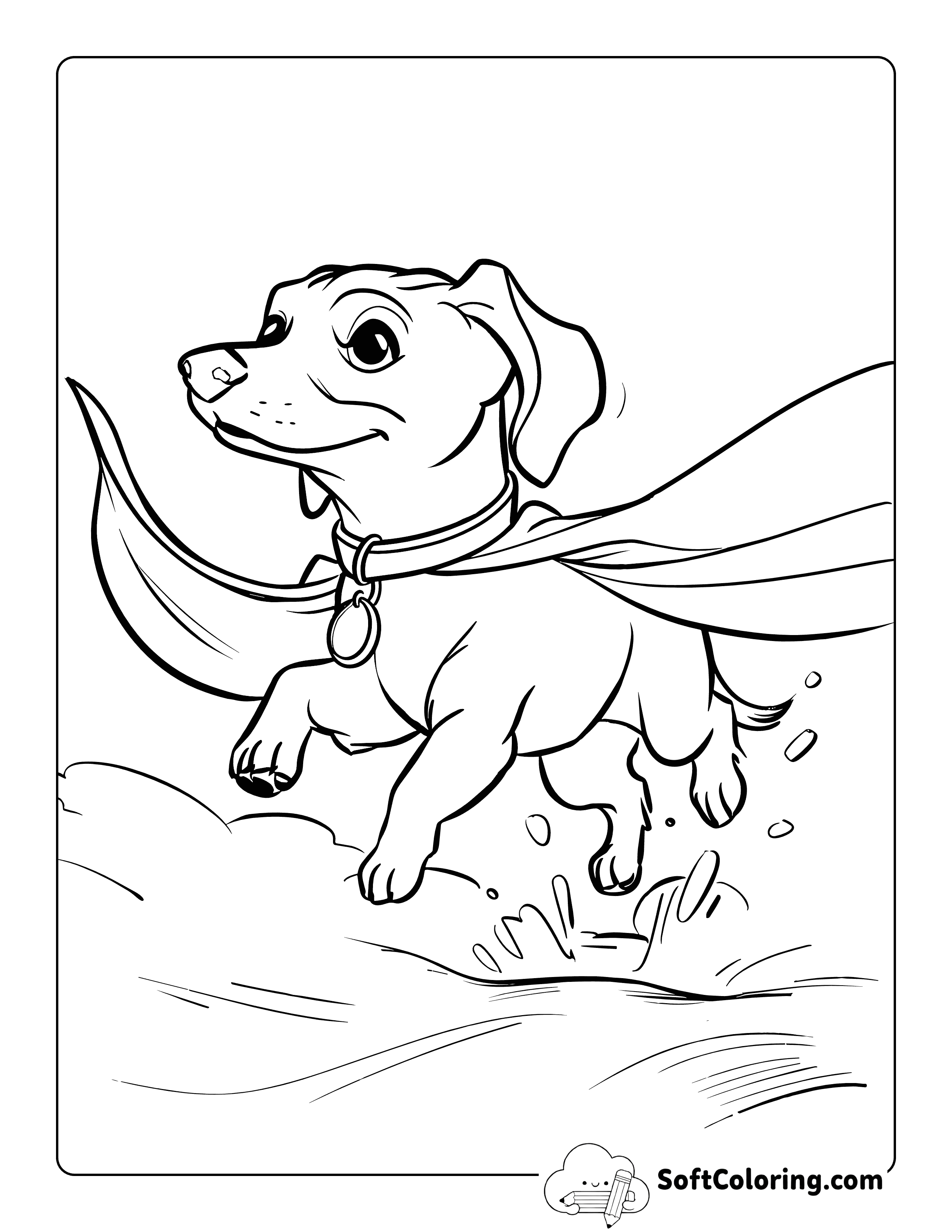 Super Dachshund Cute Dog Print-Out