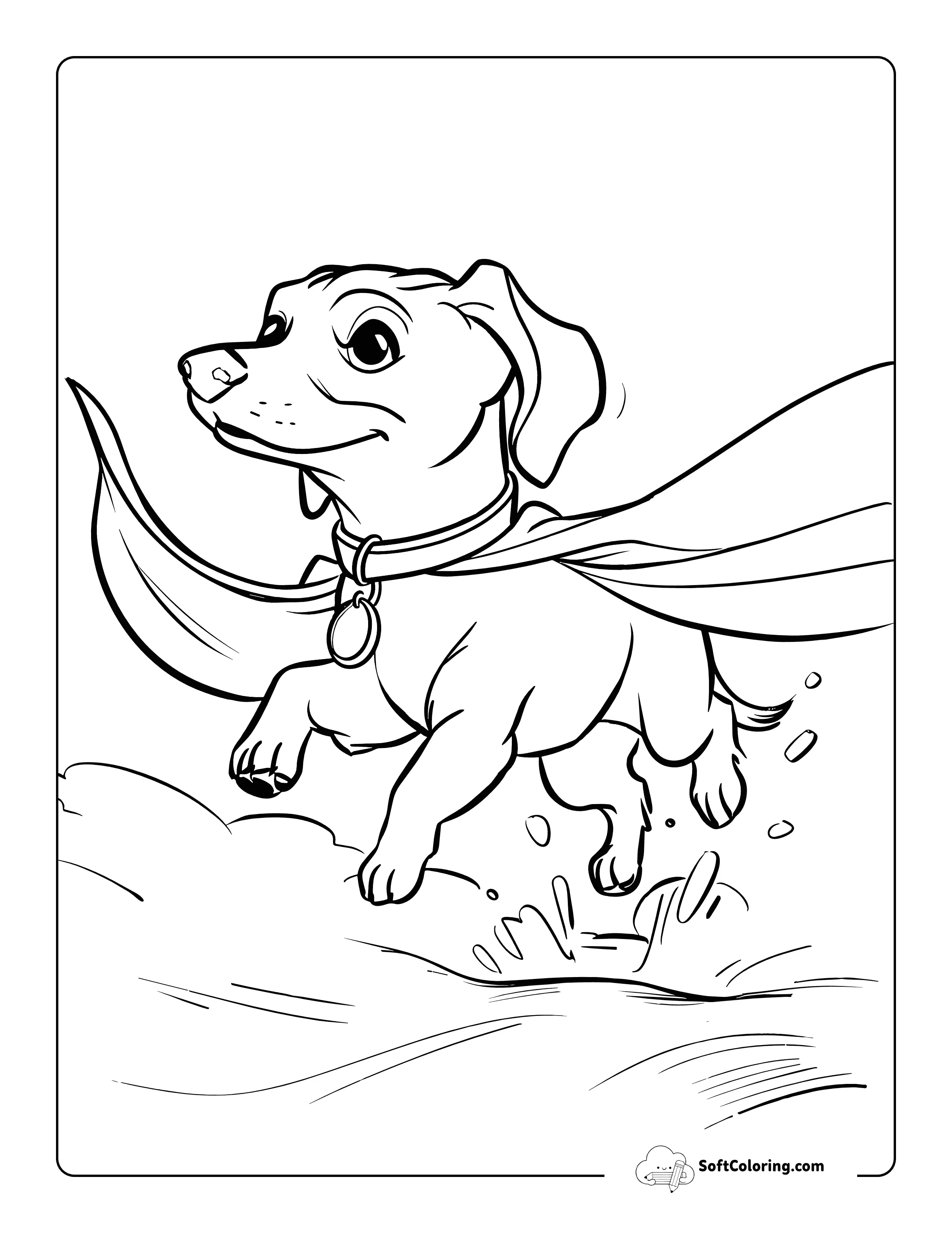 Super Dachshund Cute Dog Print-Out