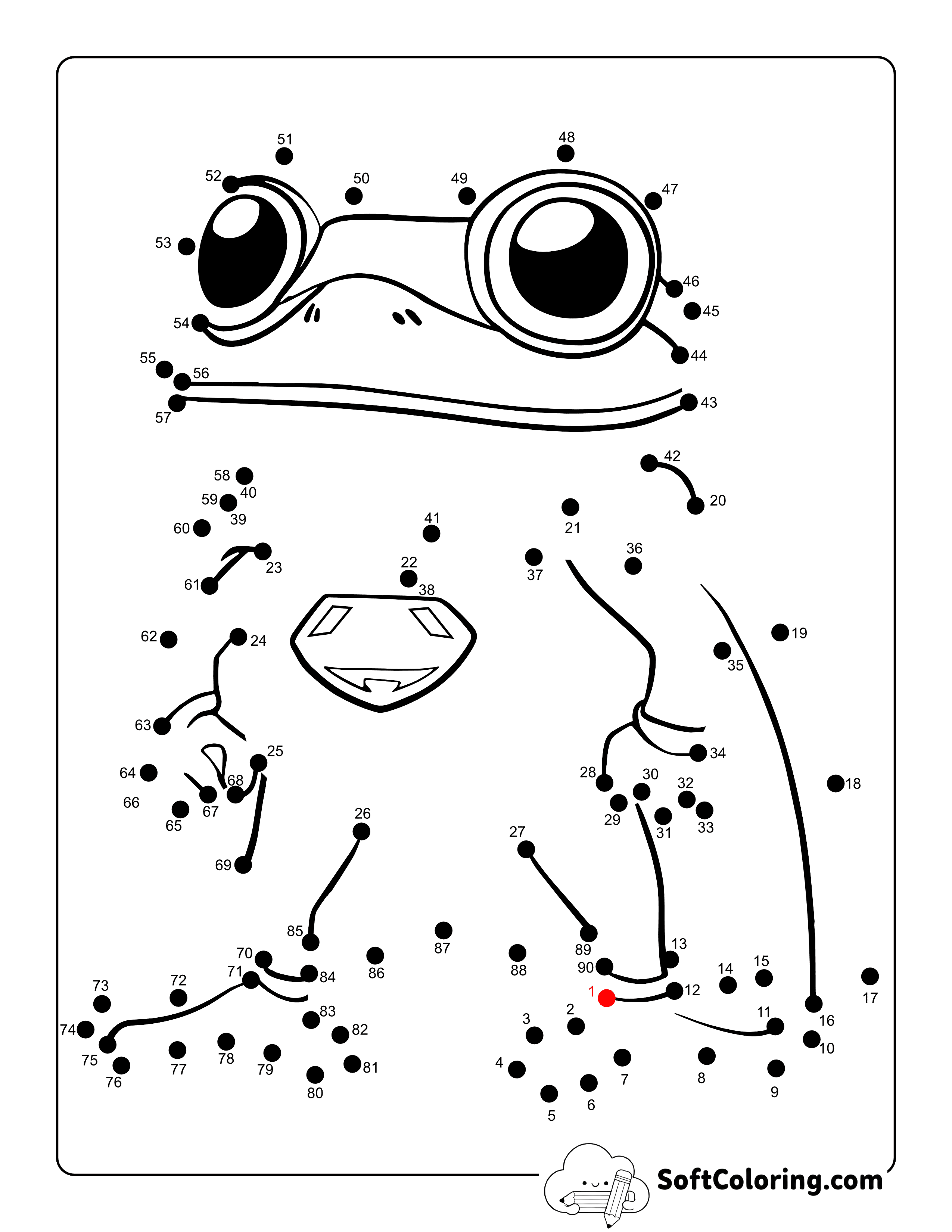 Super Frog Connect the Dots for Kids