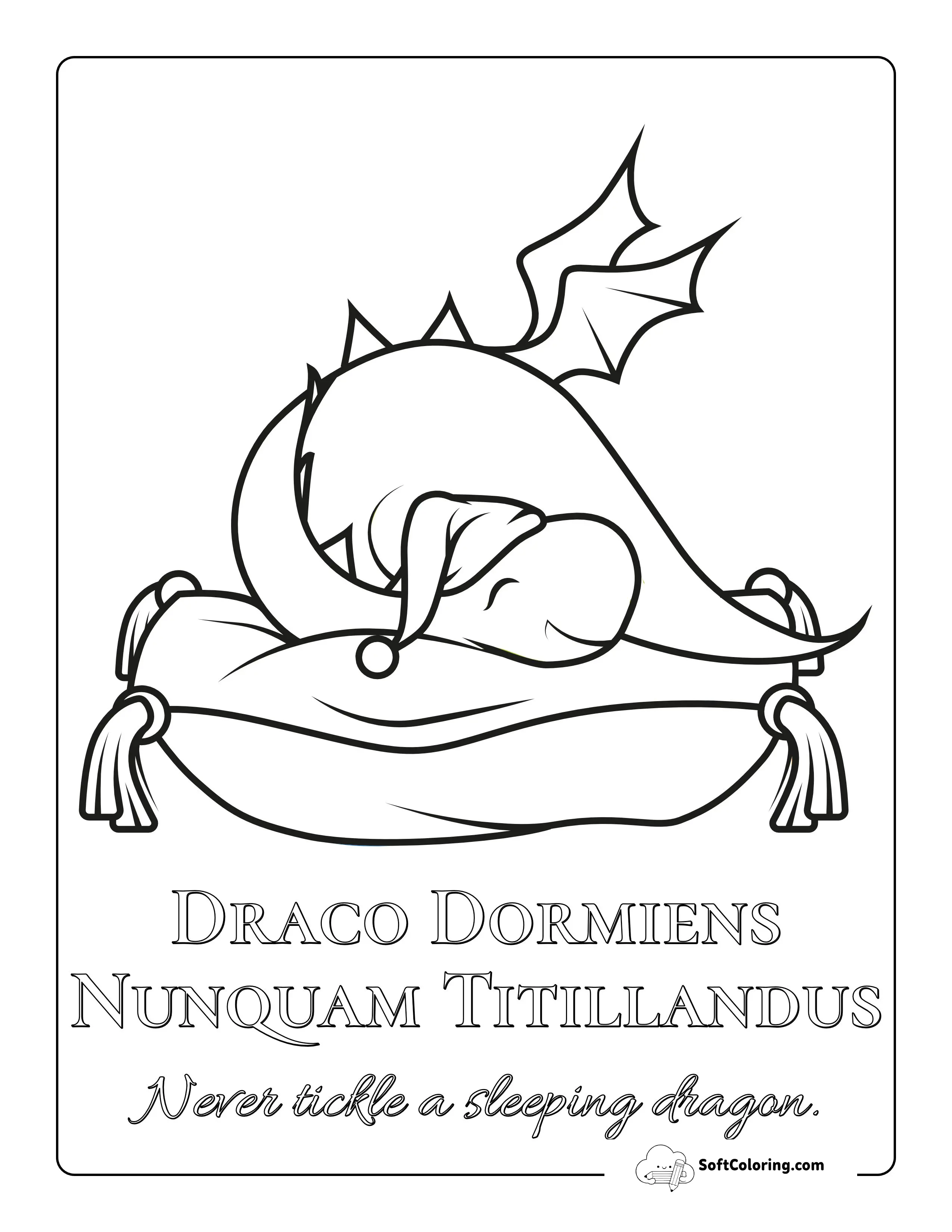 Cute Sleeping Dragon Picture