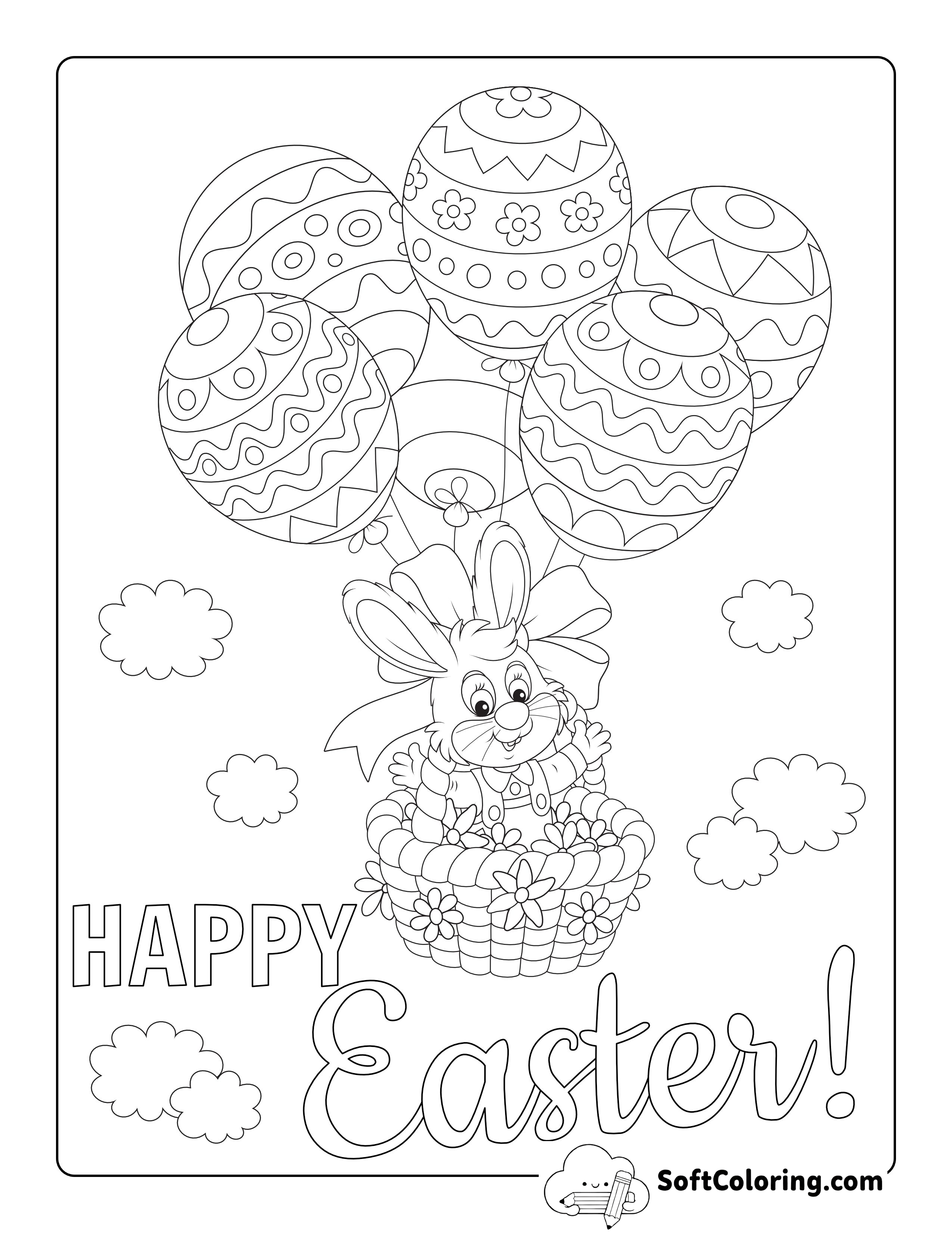 Easter Bunny Coloring Sheet