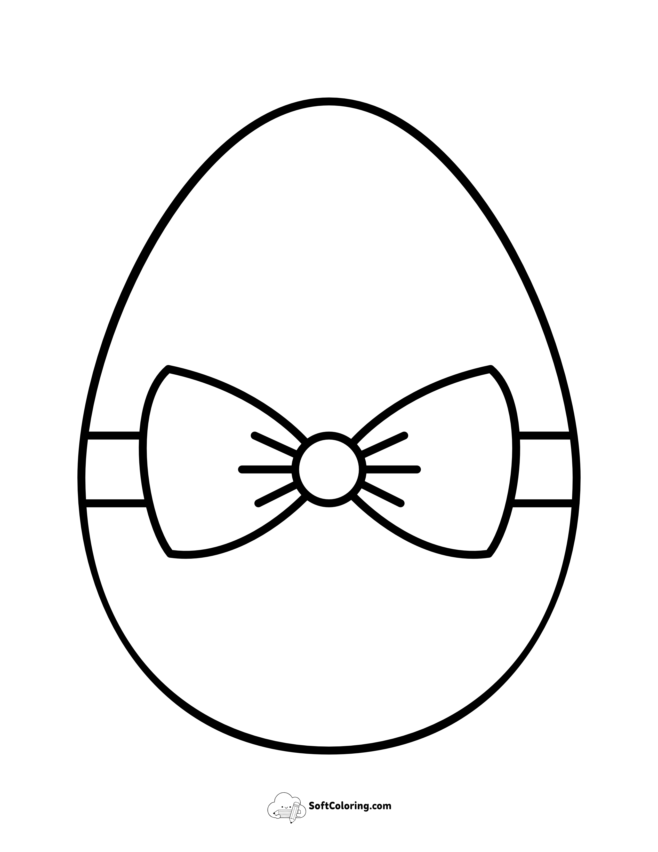 Large Easter Egg Printable To Color