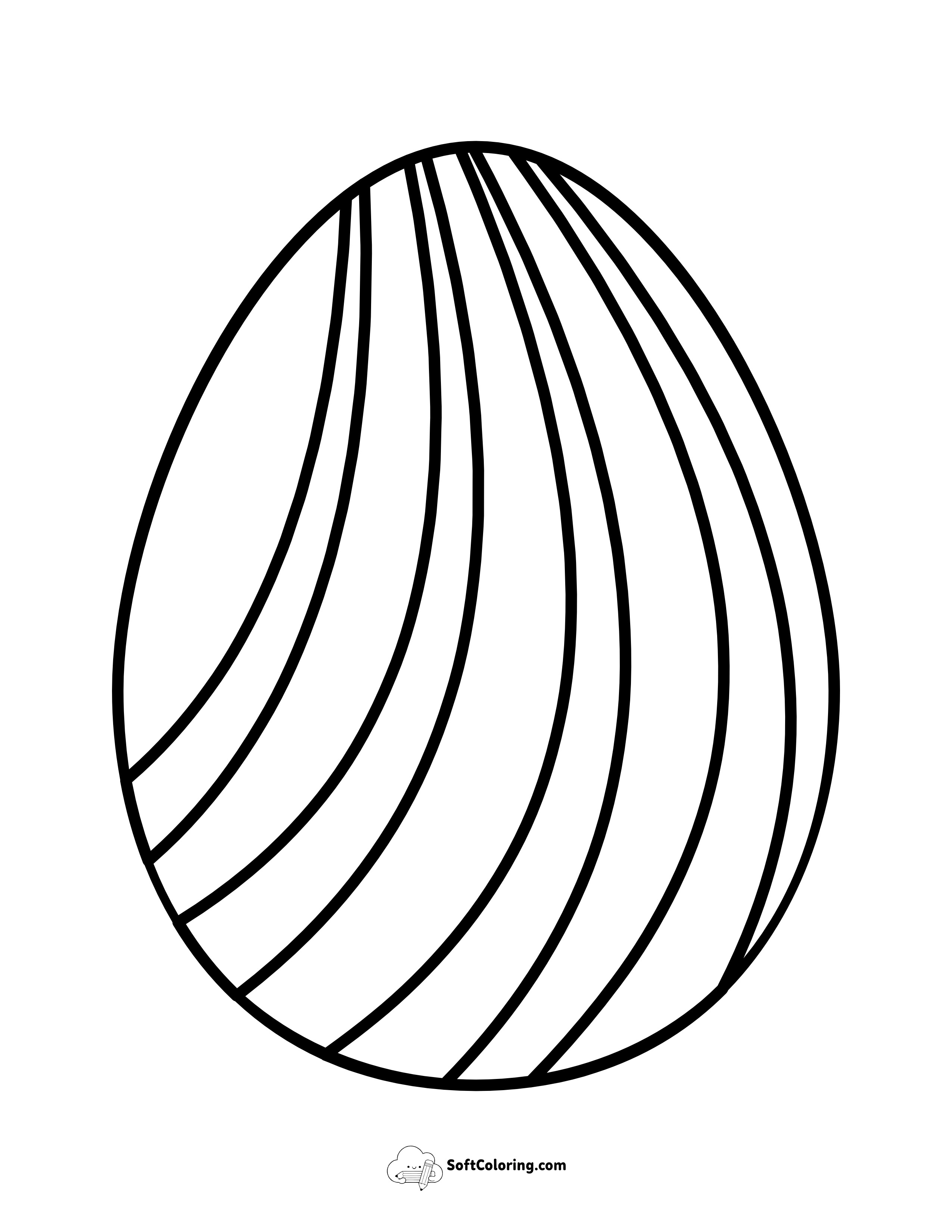 Large Easter Egg Coloring Sheet