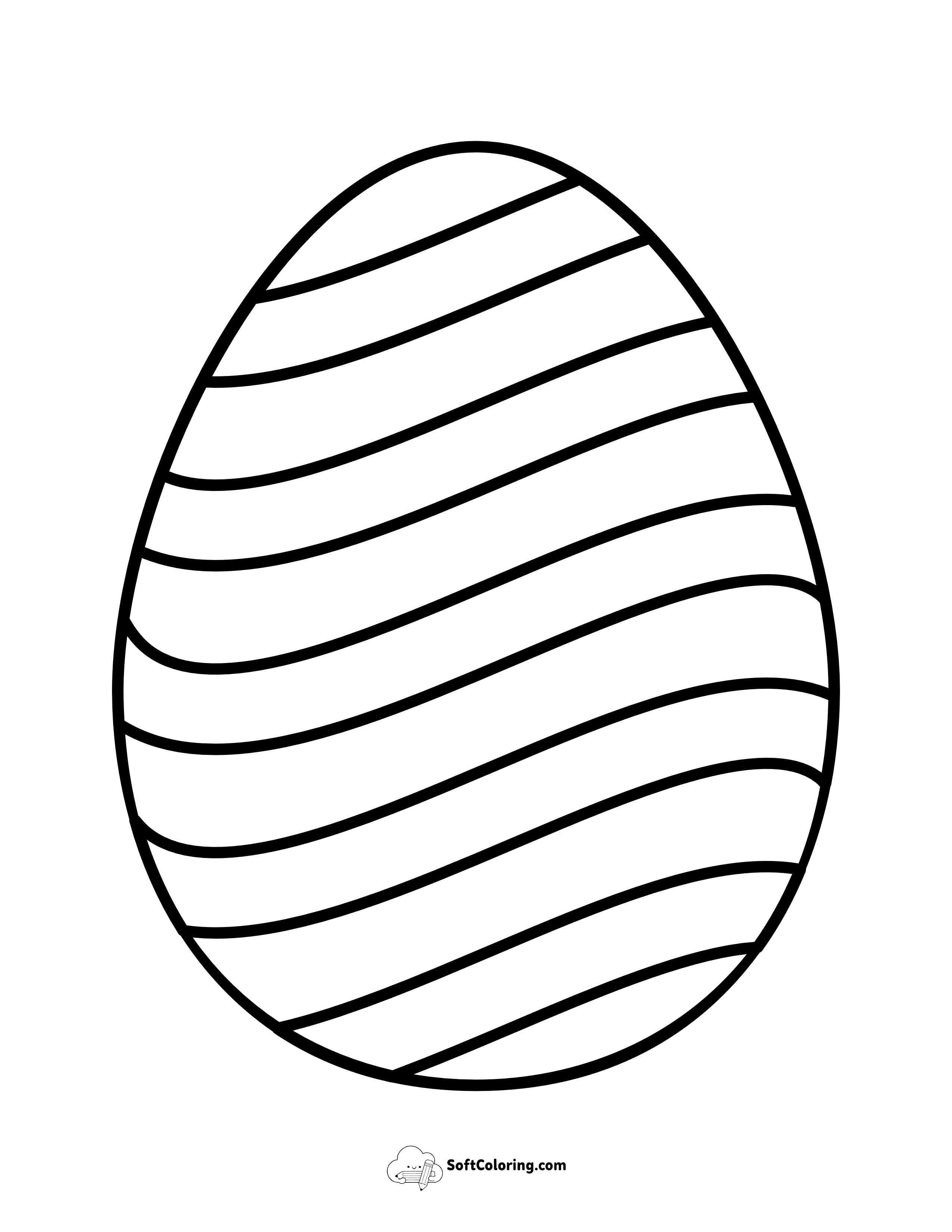 Easter Egg Template For Preschoolers