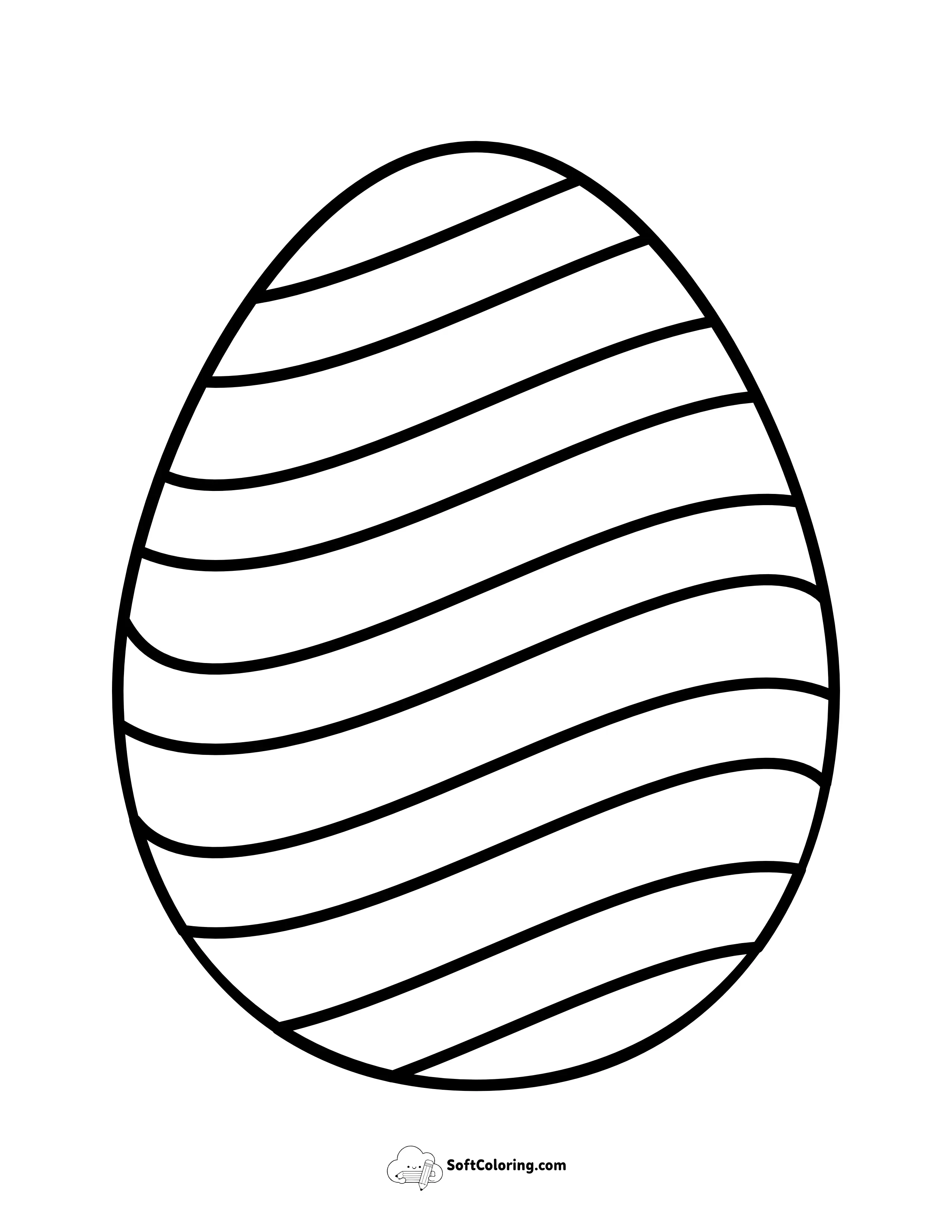 Easter Egg Template For Preschoolers