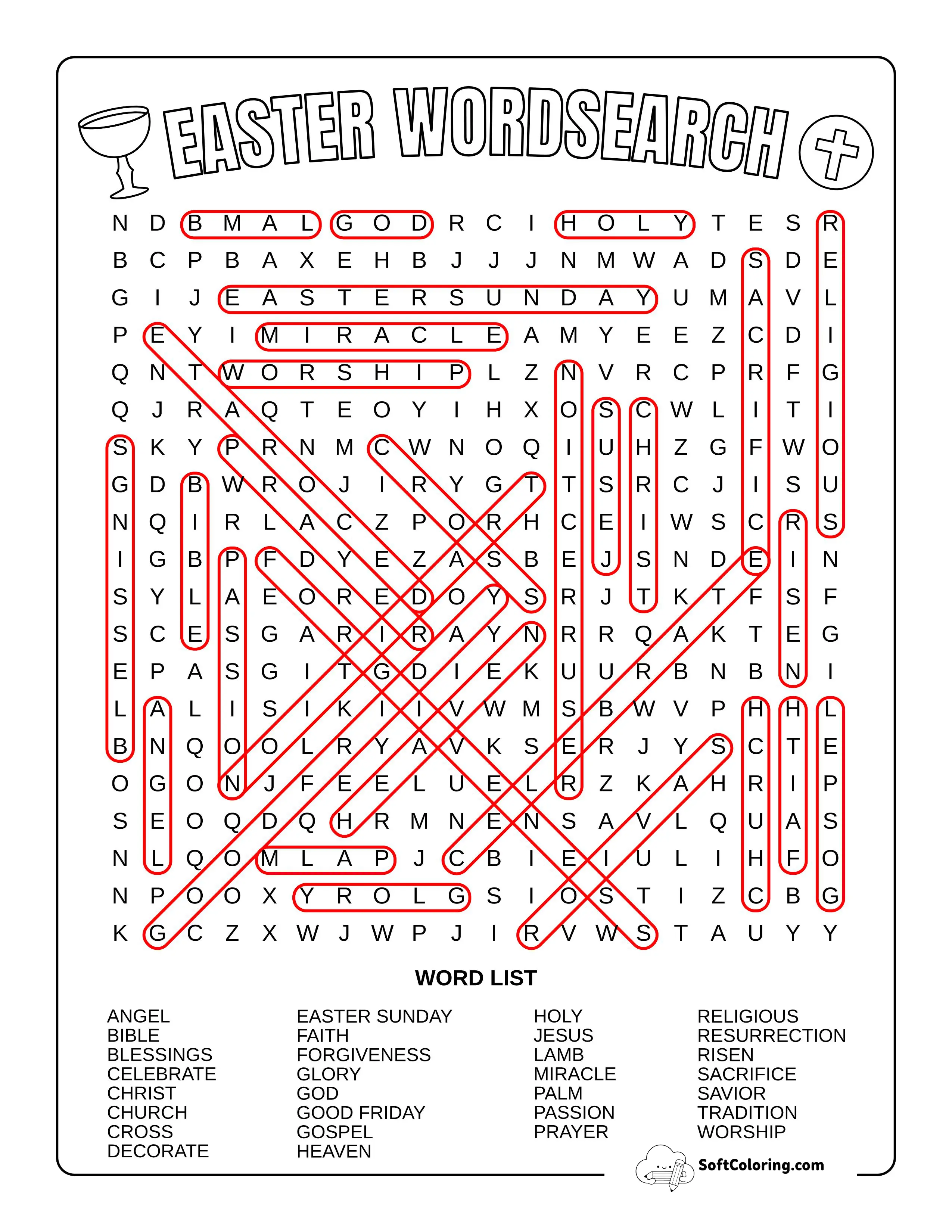 Hard Religious Easter Solution