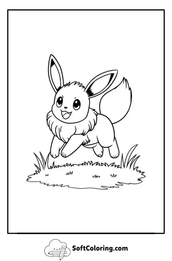 Eevee Pokemon Coloring Page