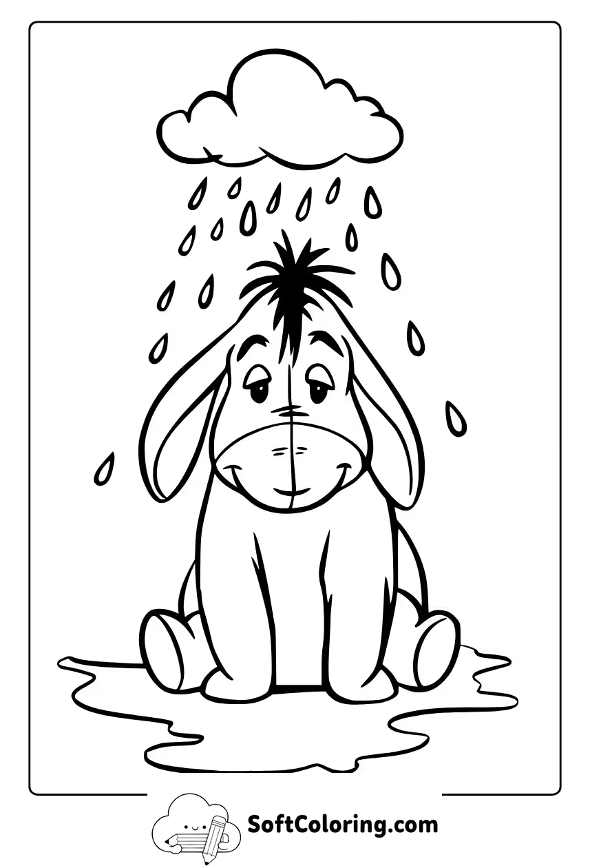 eeyore winnie the pooh coloring pages
