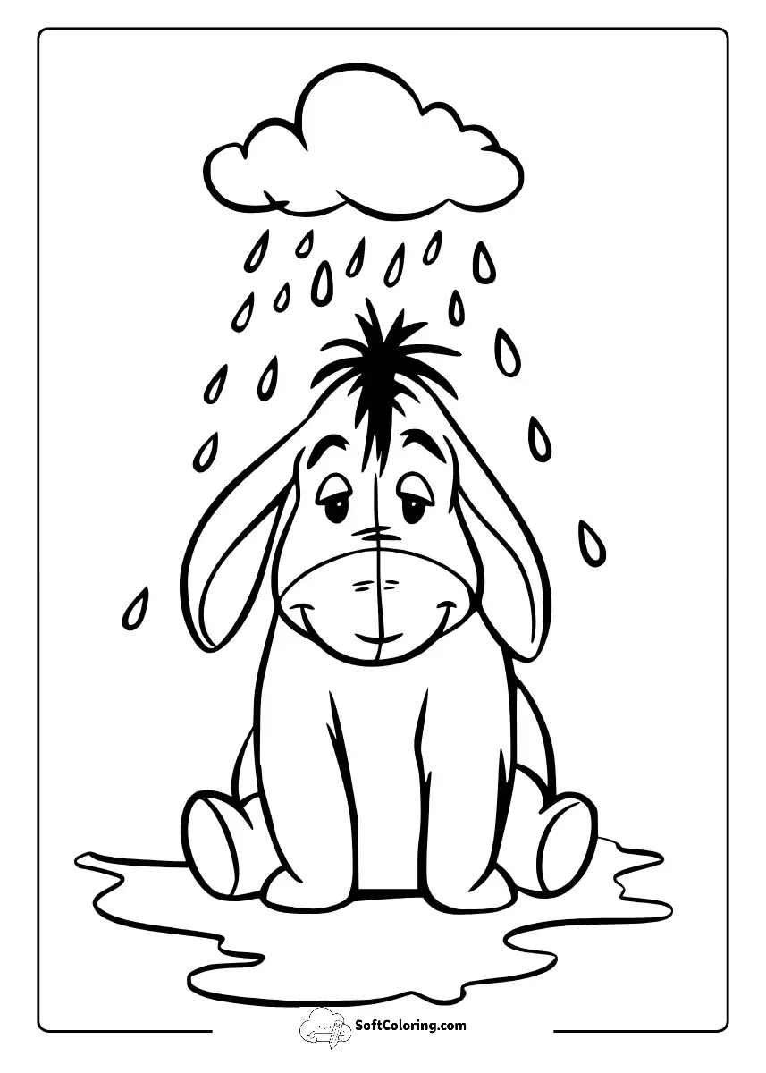 Eeyore Winnie The Pooh Coloring Pages