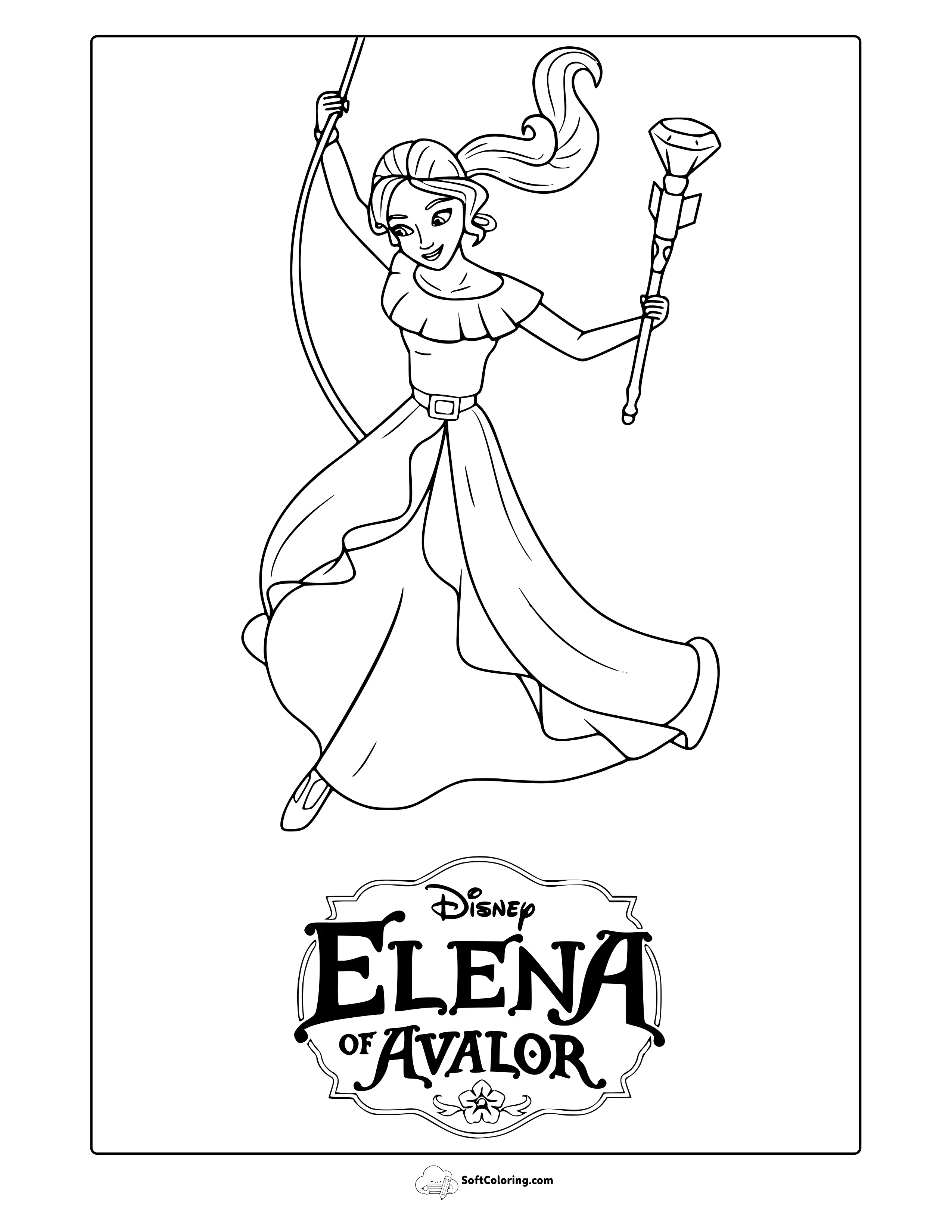 Elena Of Avalor Coloring Page