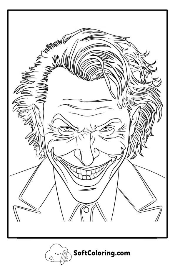 Joker Face coloring page