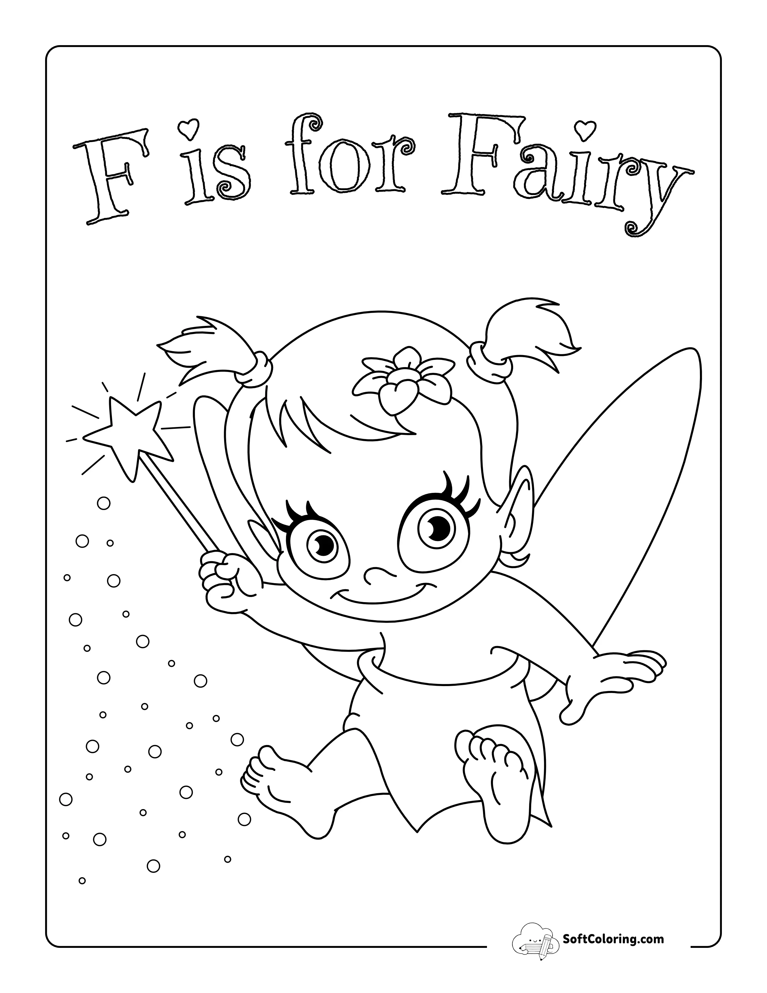 Easy Cute Baby Fairy Printable