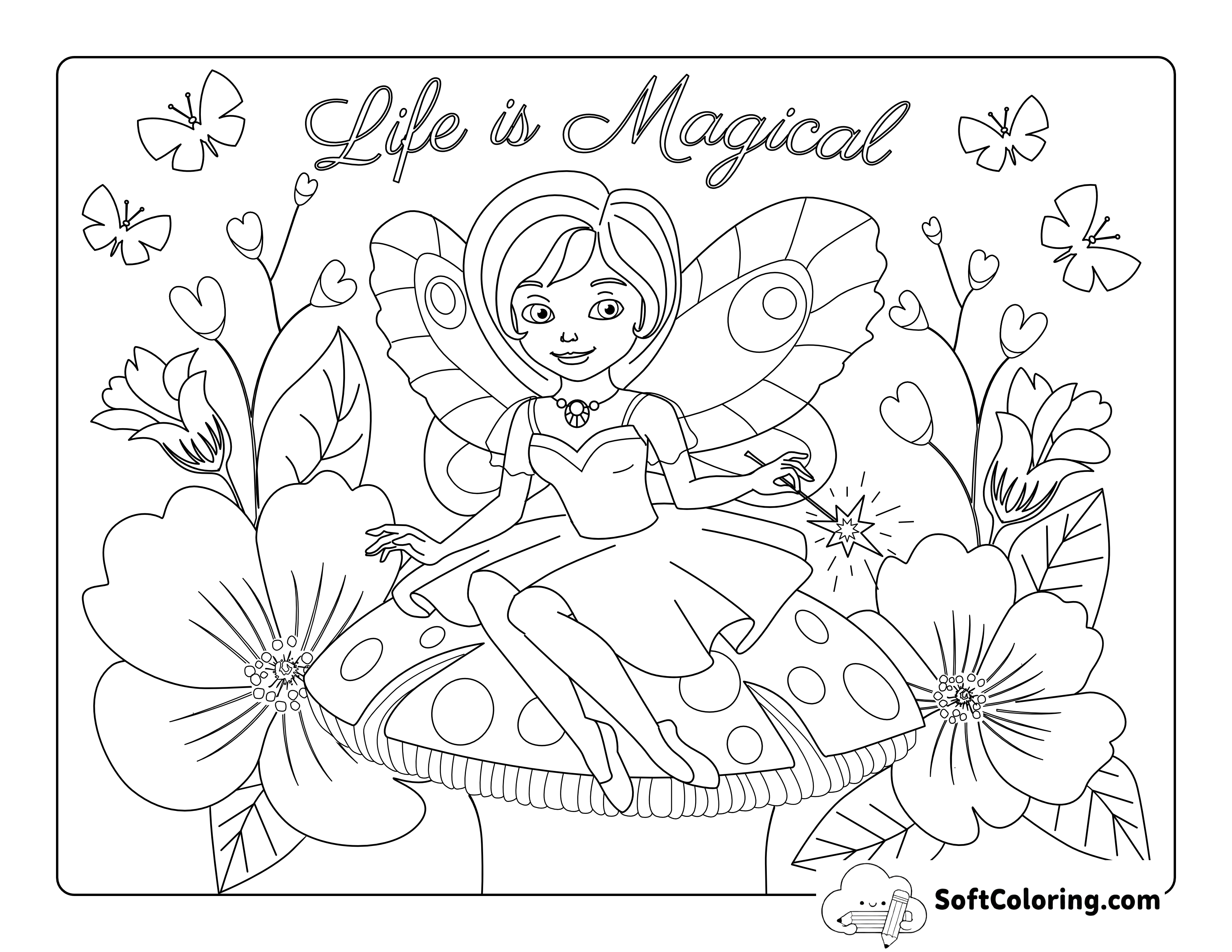 "Life is Magical" Fairies Printable