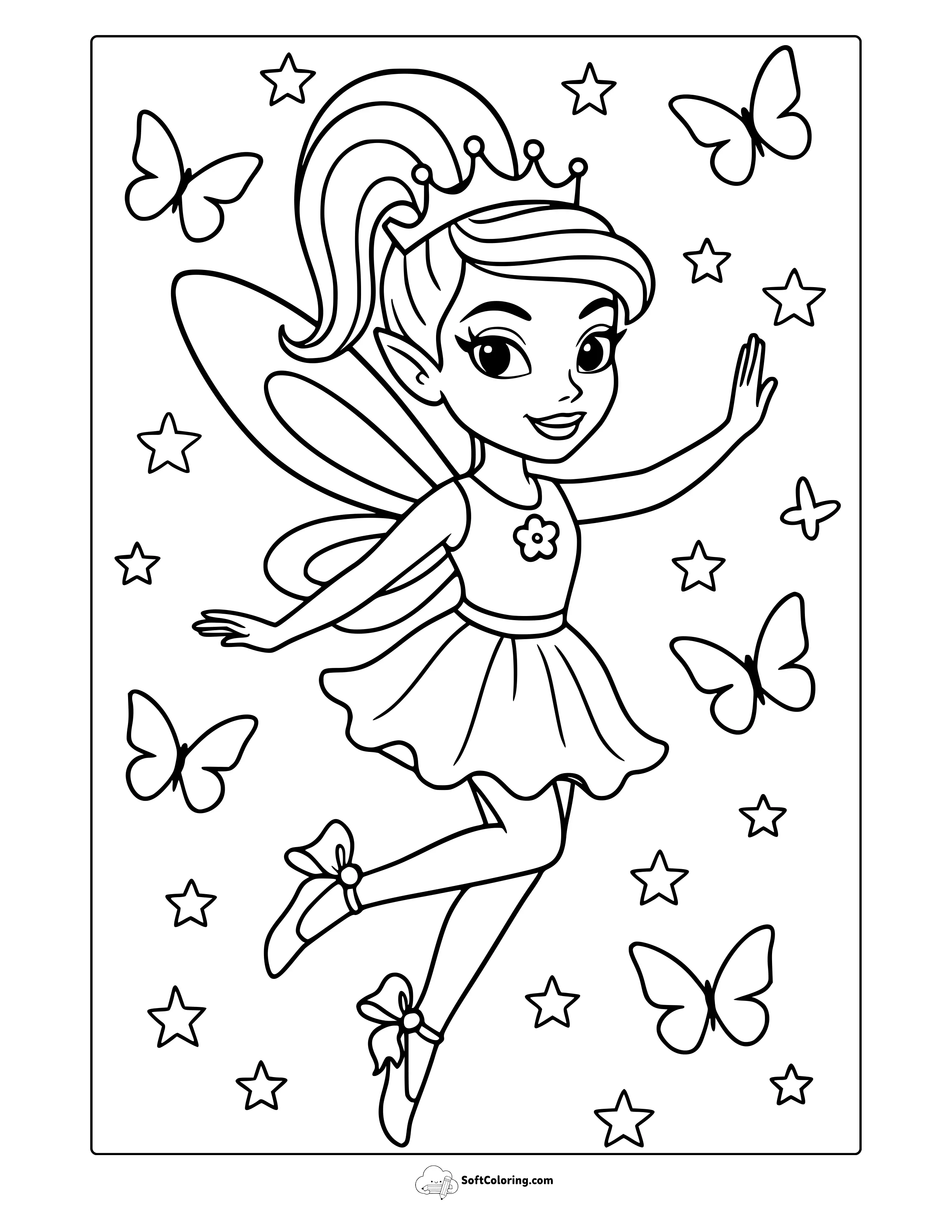 Fairy Princess Coloring Page