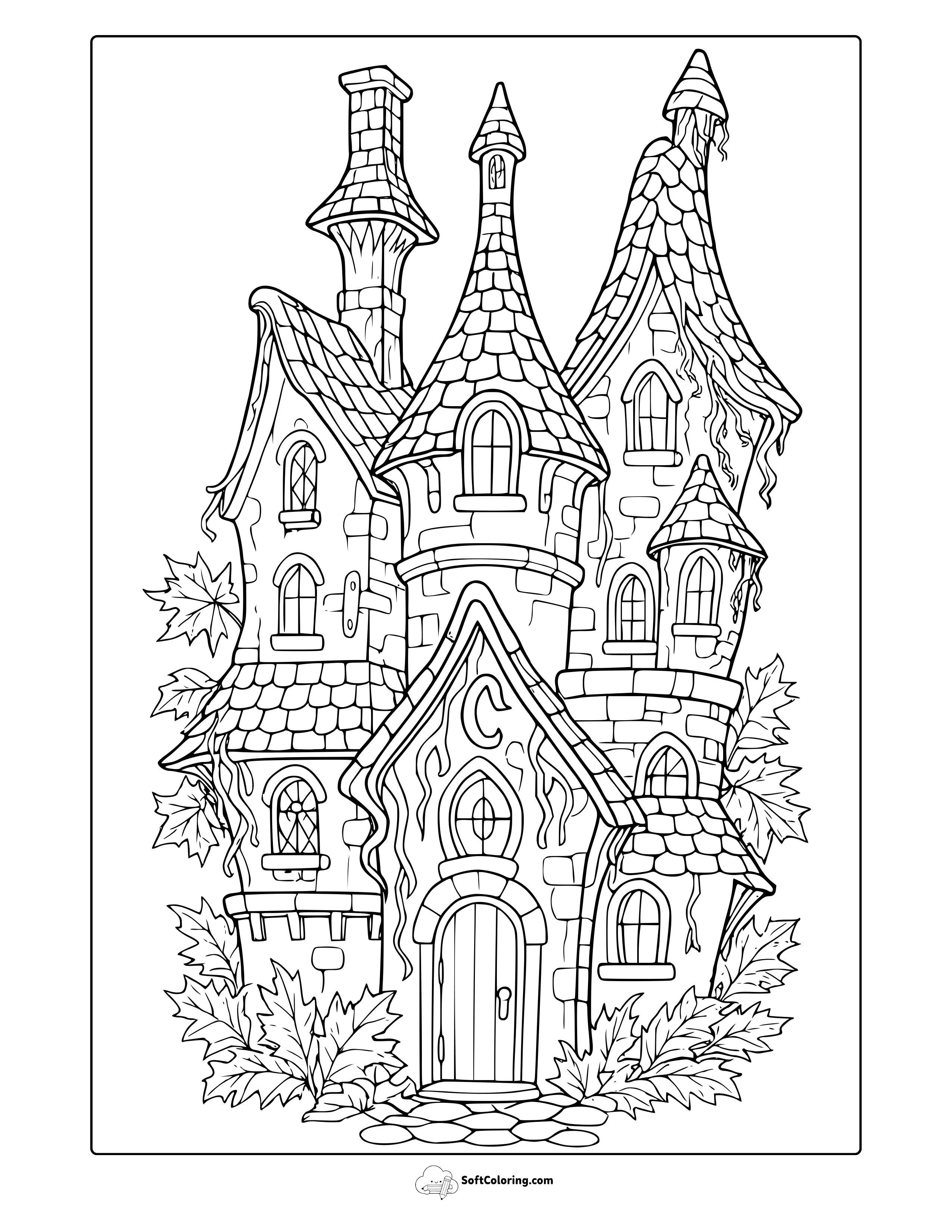 Fairytale Castle Coloring Page