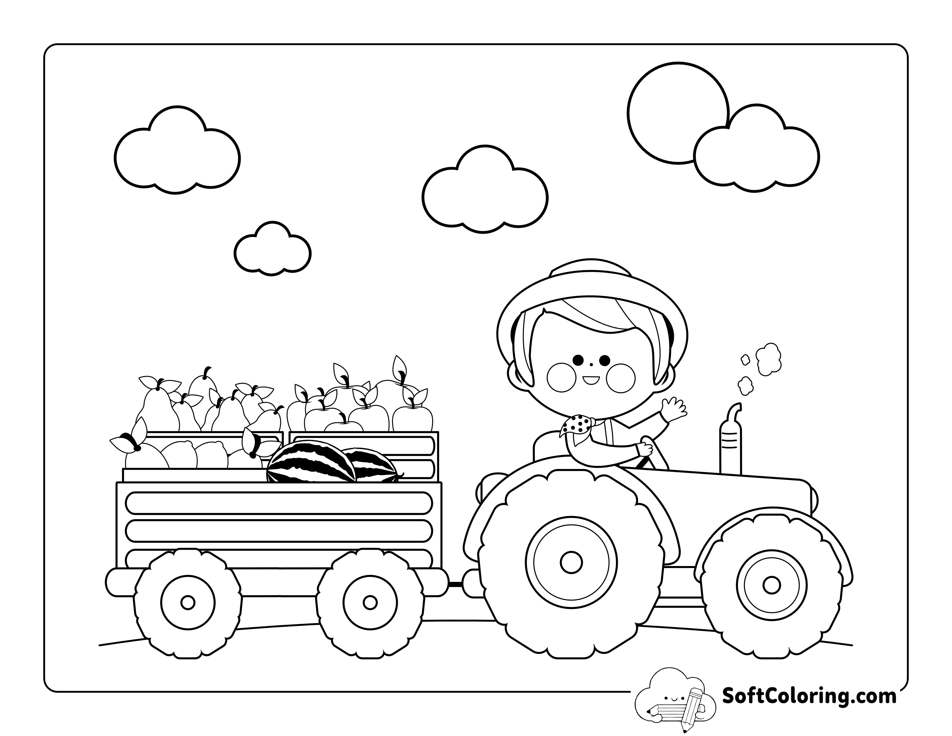 Tractor Picture for Kids