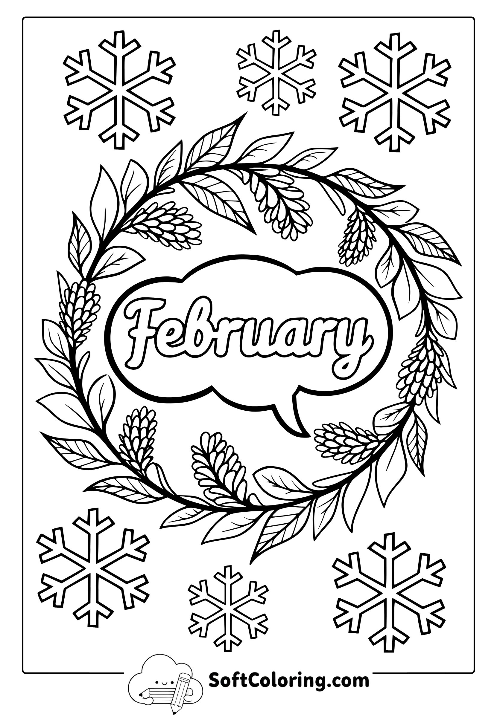 february coloring pages for adults
