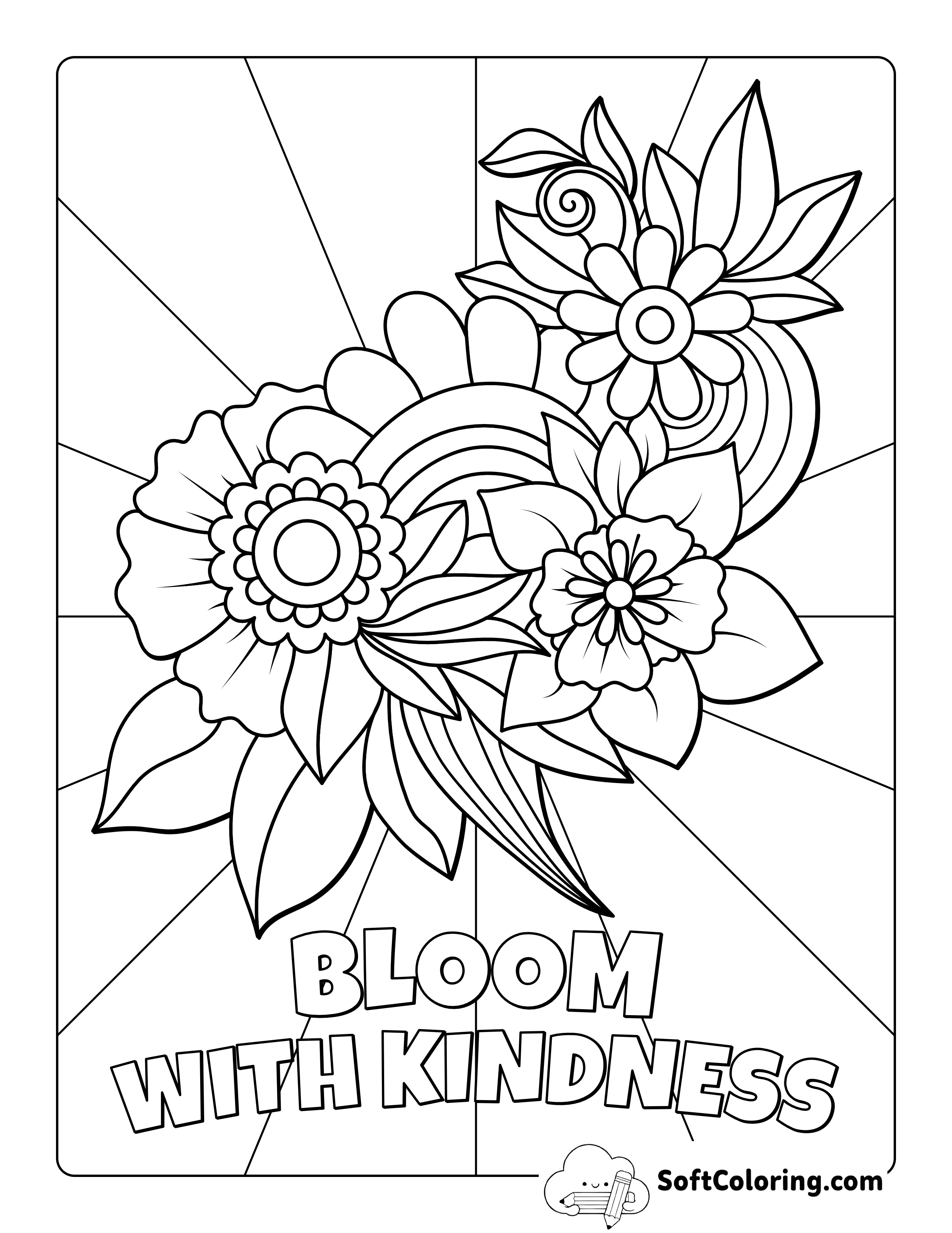 Flower Doodle to Color