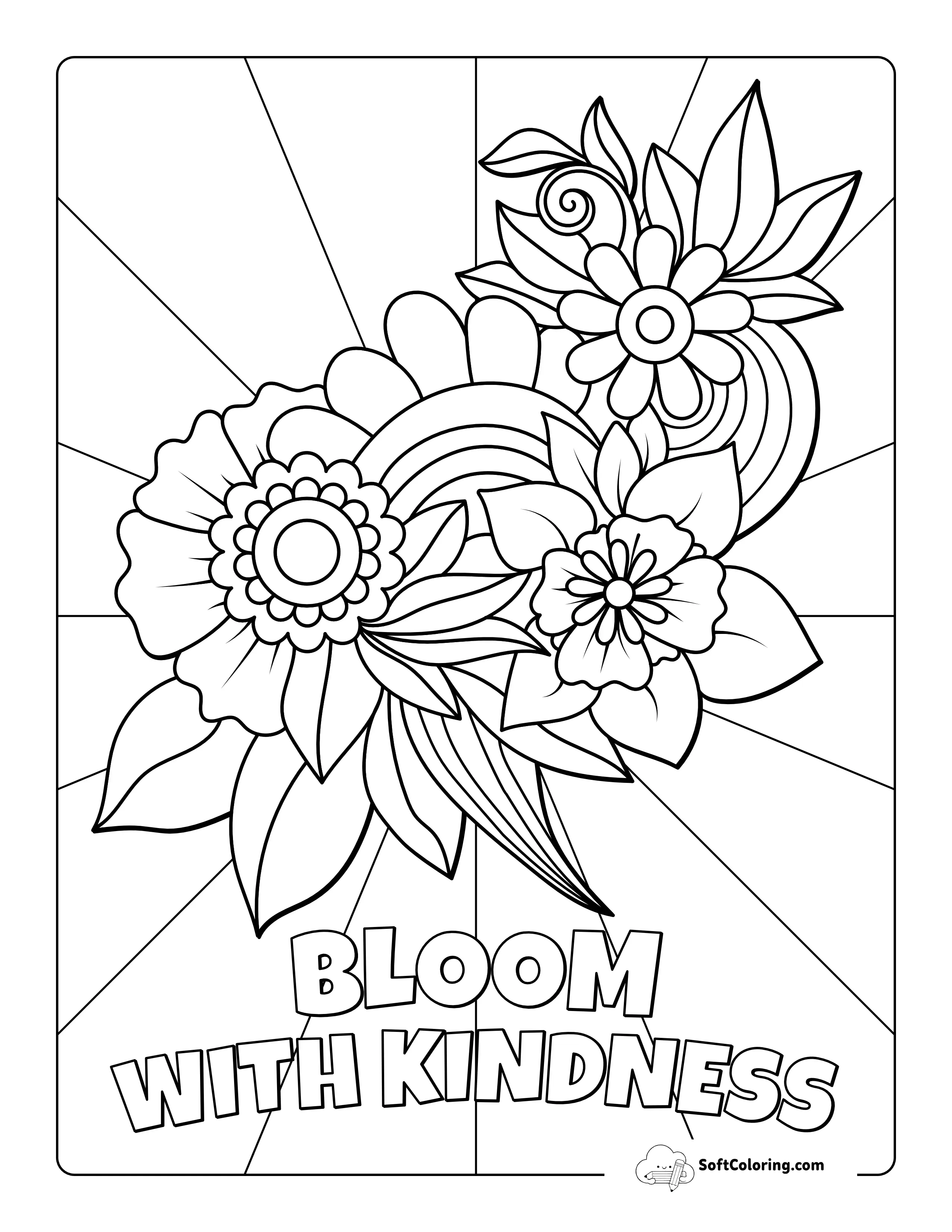 Flower Doodle To Color