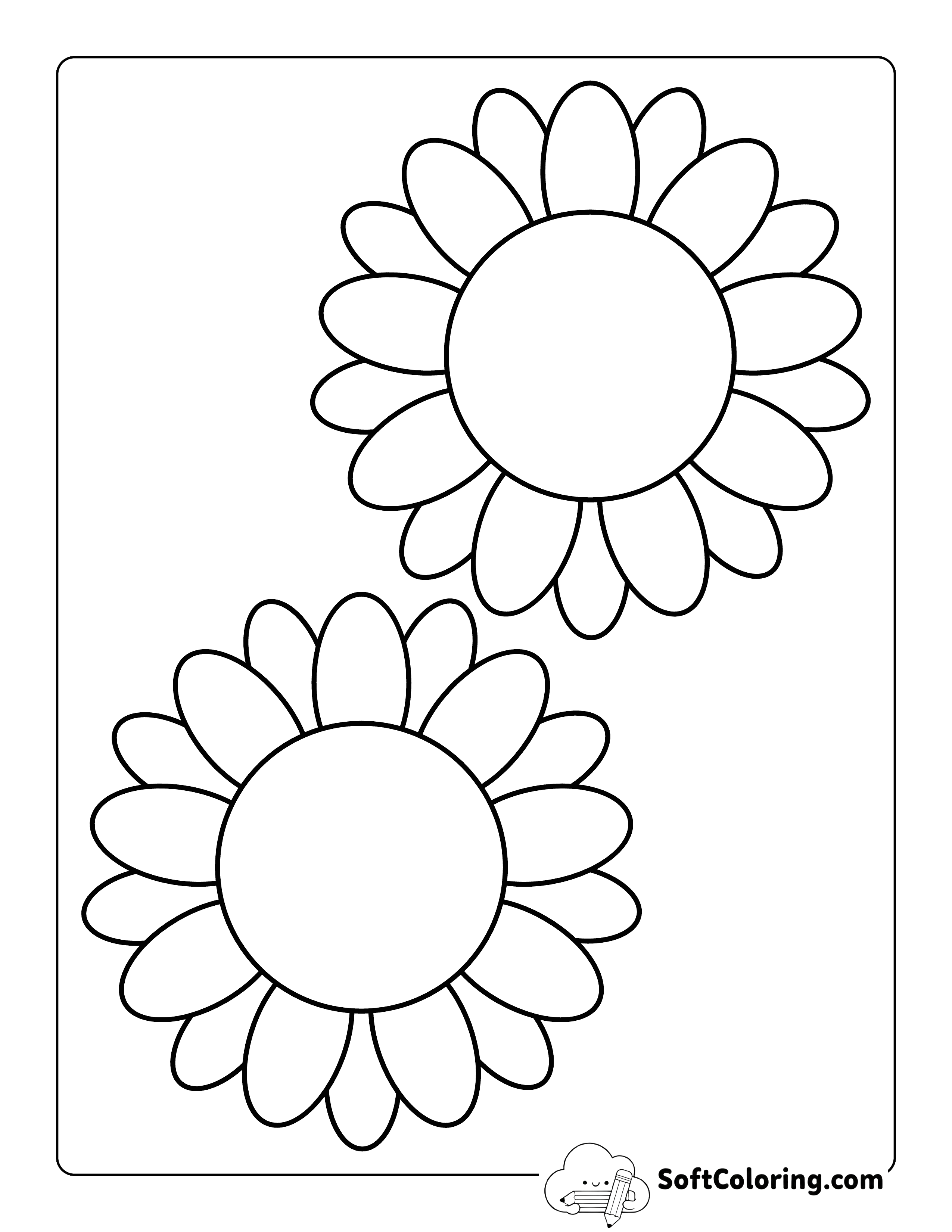 Classic Flower Template 5 inch