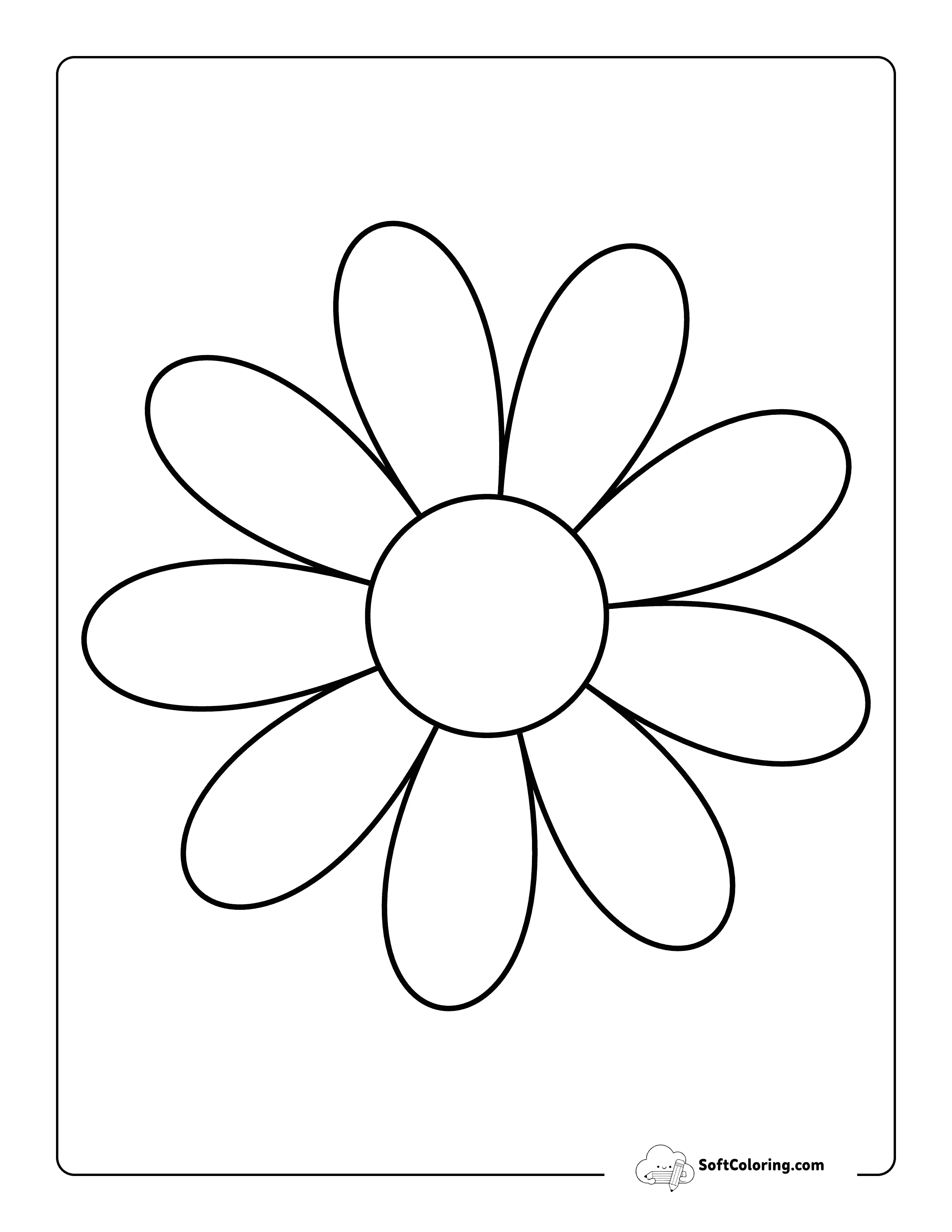 Daisy Flower Outline
