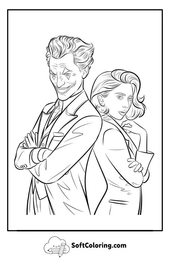 Folie À Deux Joker Coloring Page