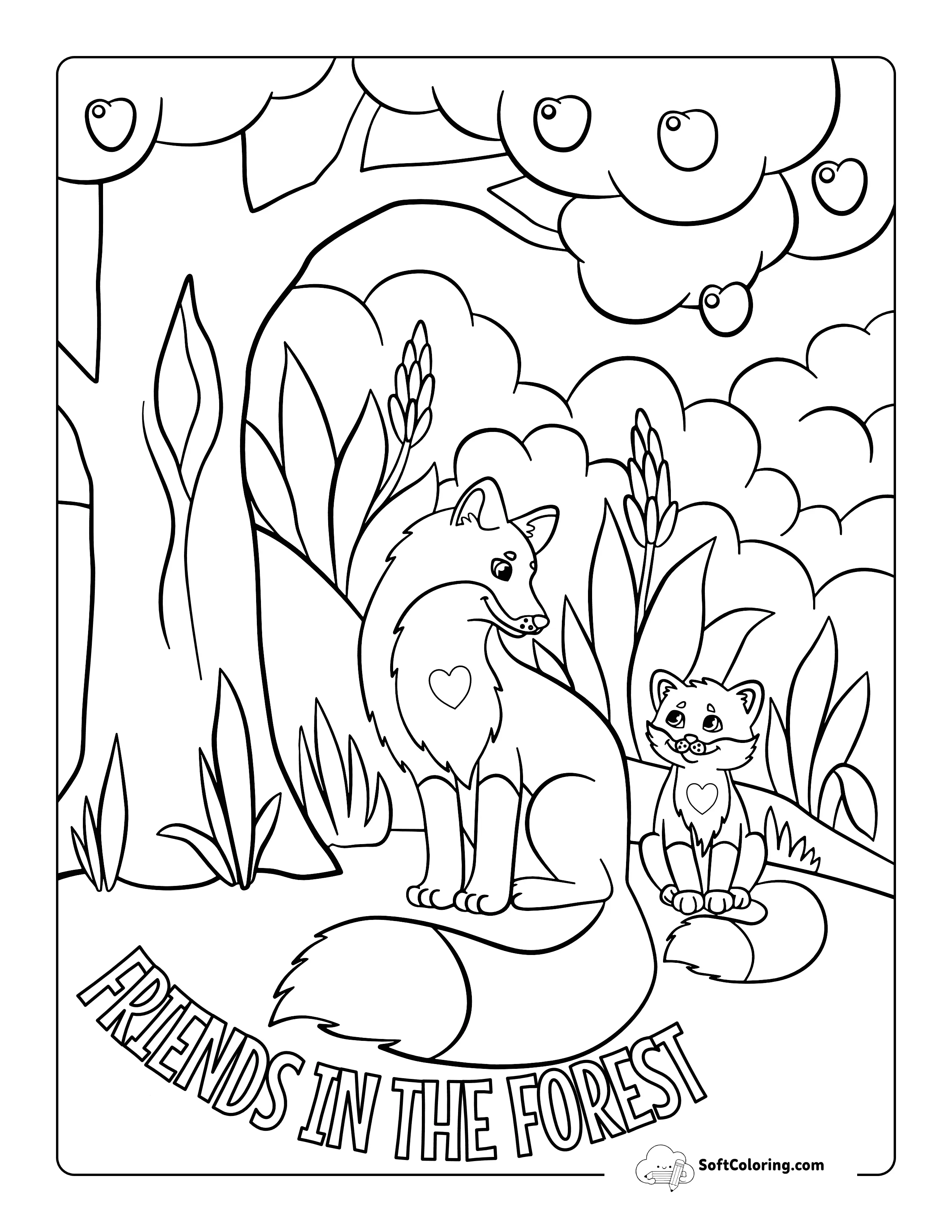 "Friends In The Forest" Fox Printable