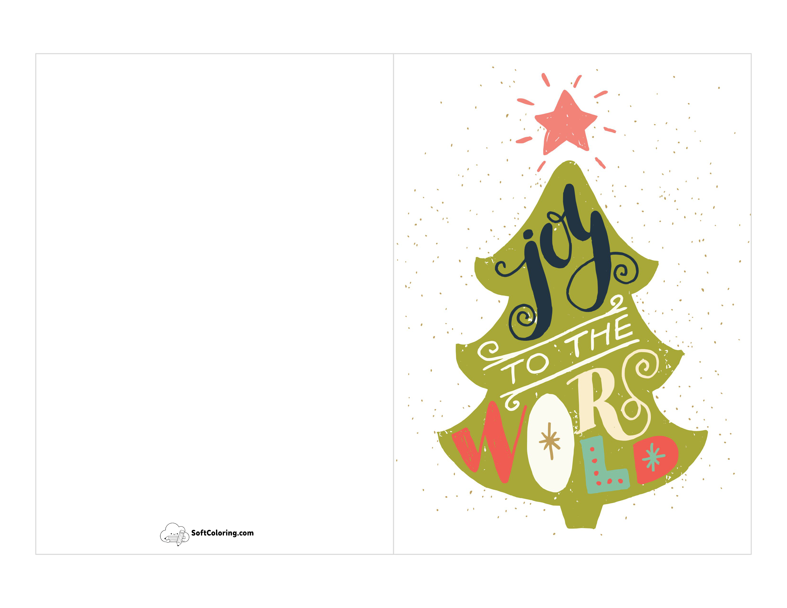 "Joy To The World" Printable Card