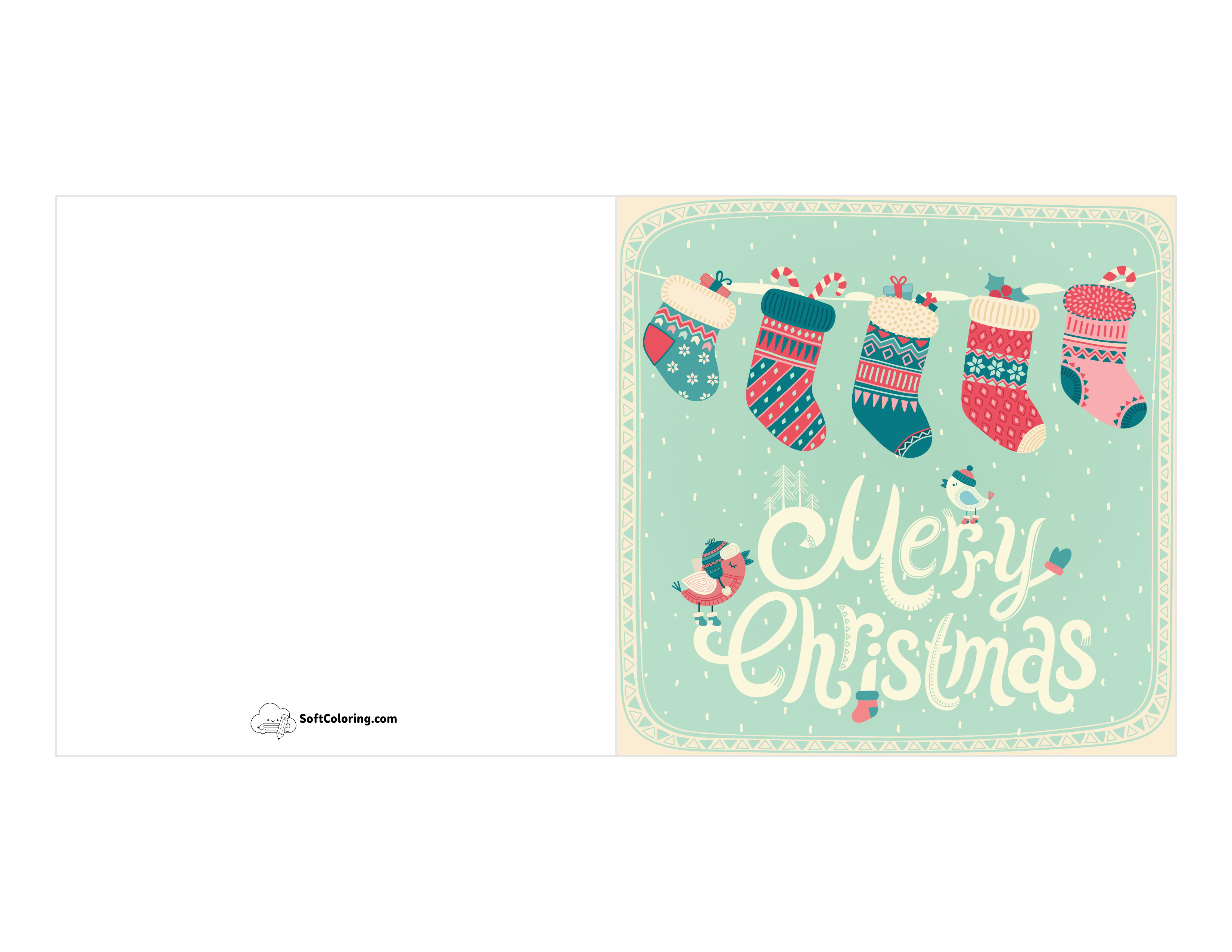 Free "Merry Christmas" Card To Print