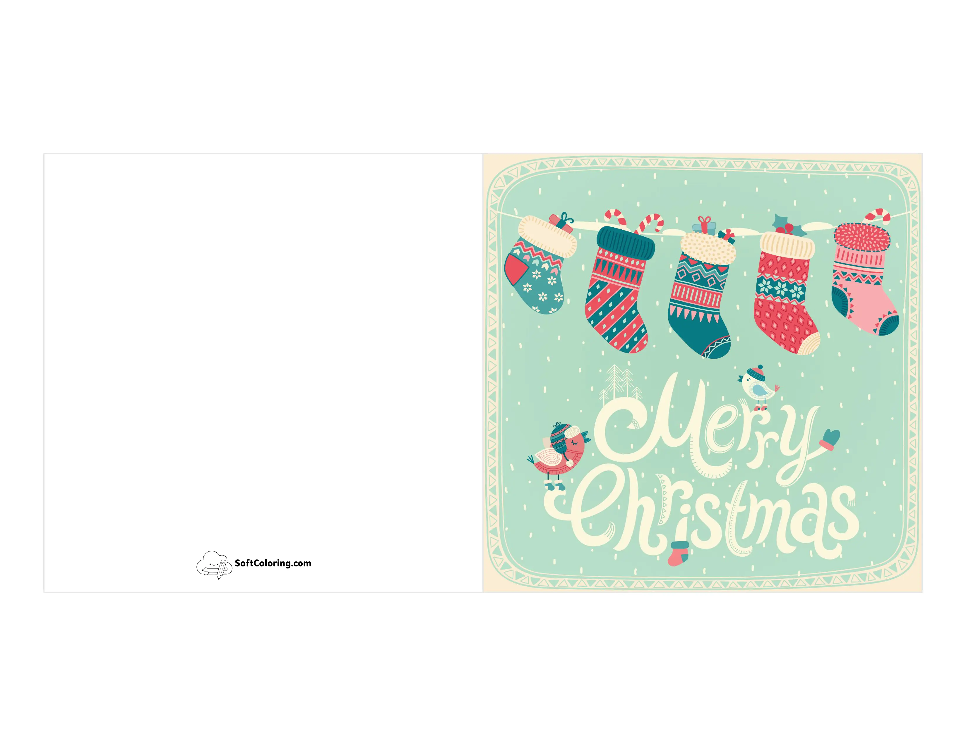 Free "Merry Christmas" Card To Print