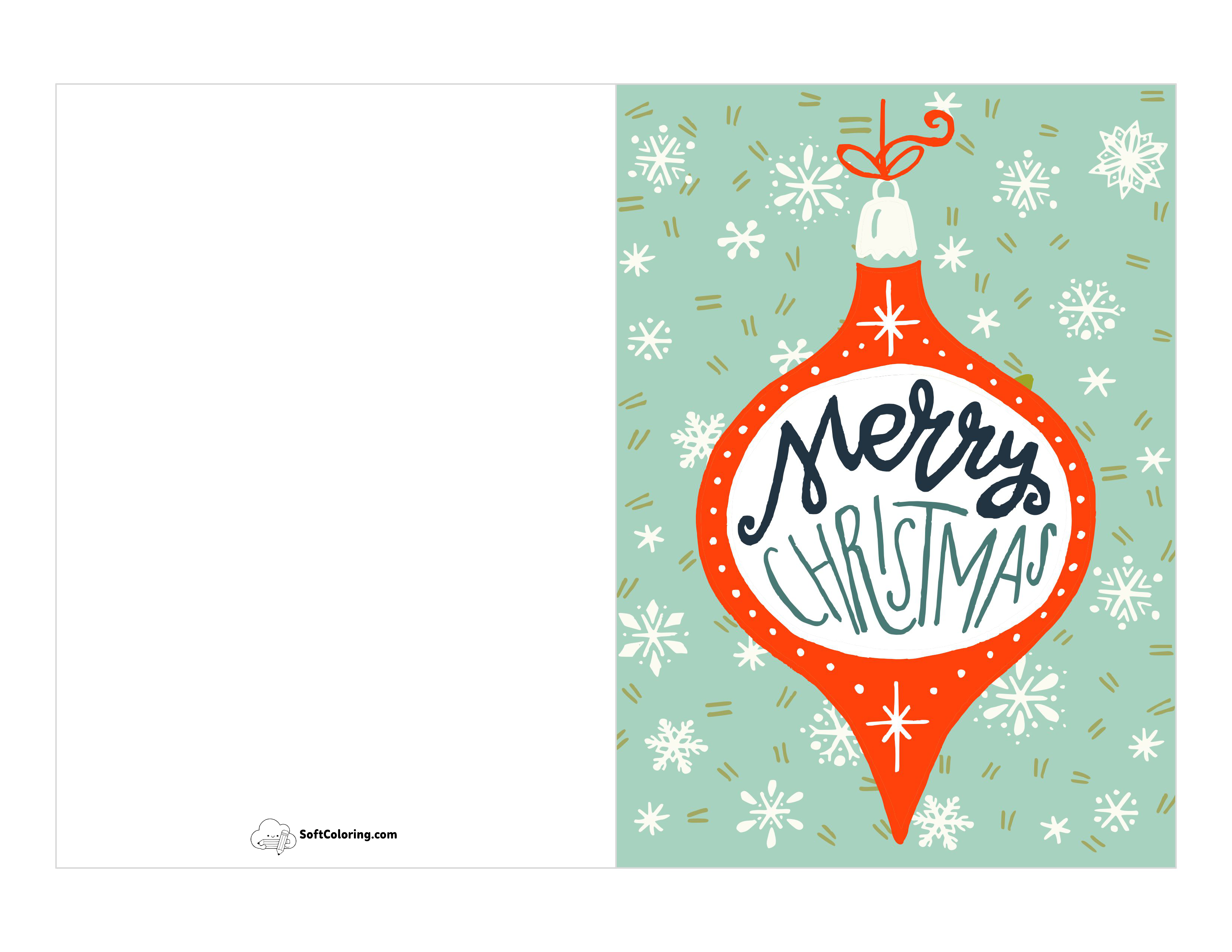 Printable Christmas Card Template