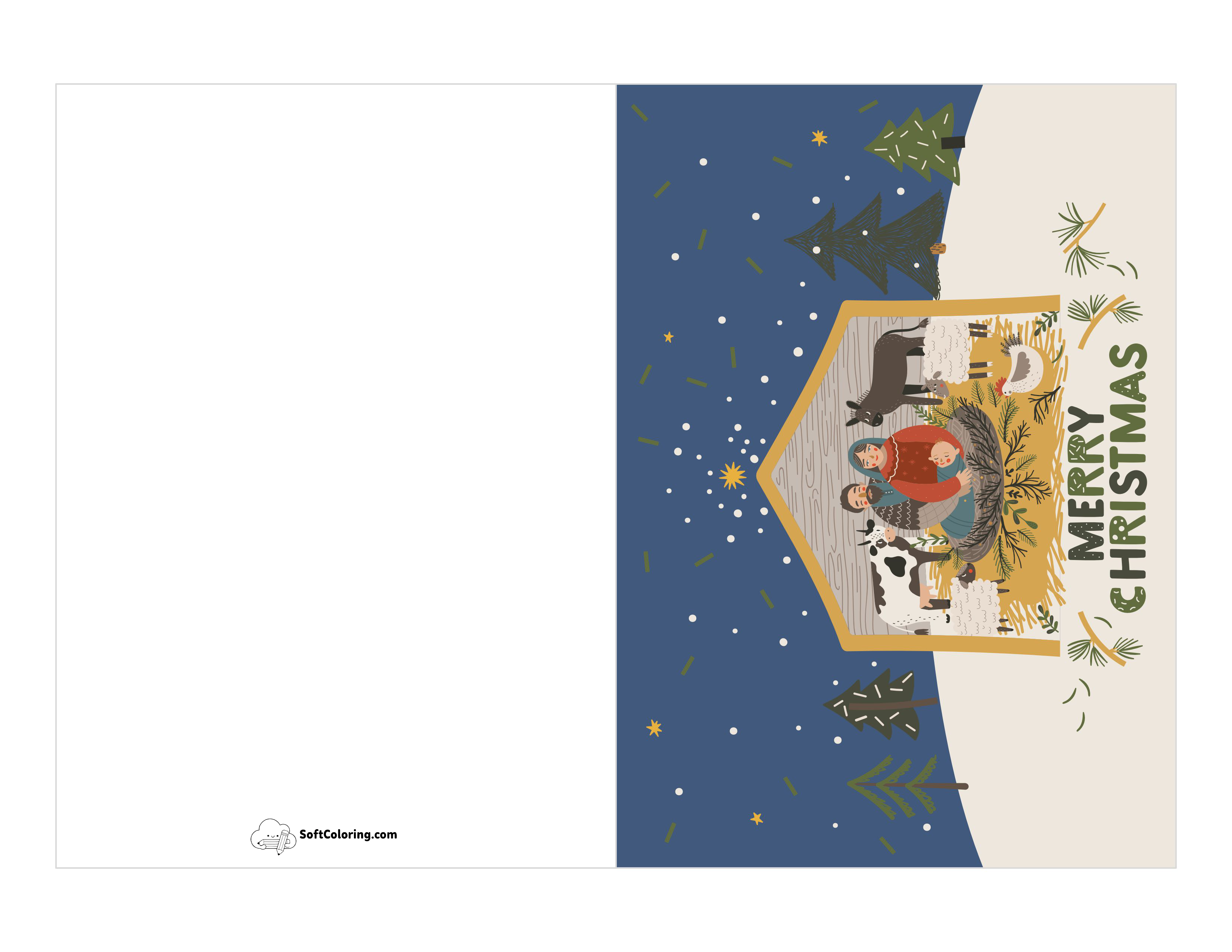 Christmas Nativity Printable Card