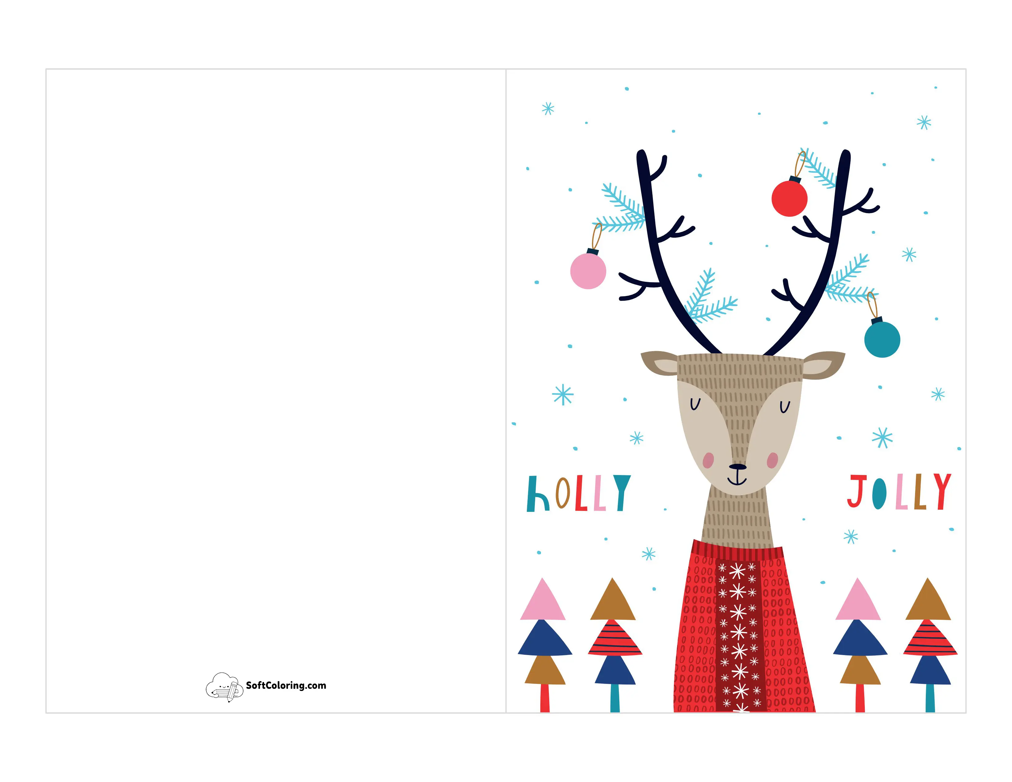 Scandi Free Printable Christmas Card