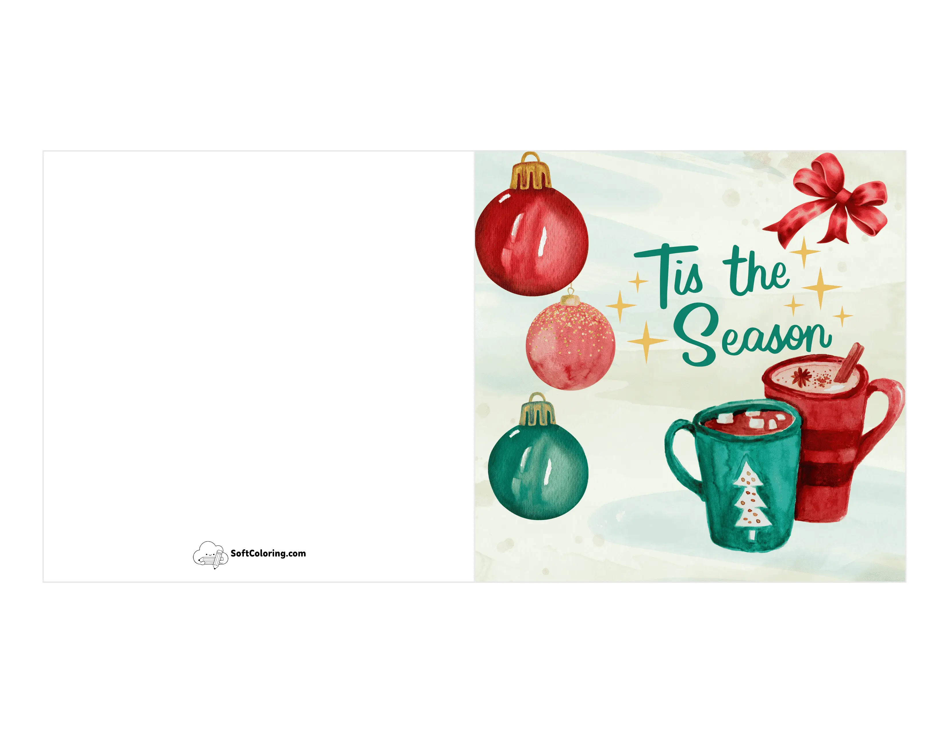 Cozy Cocoa Tis The Season Card