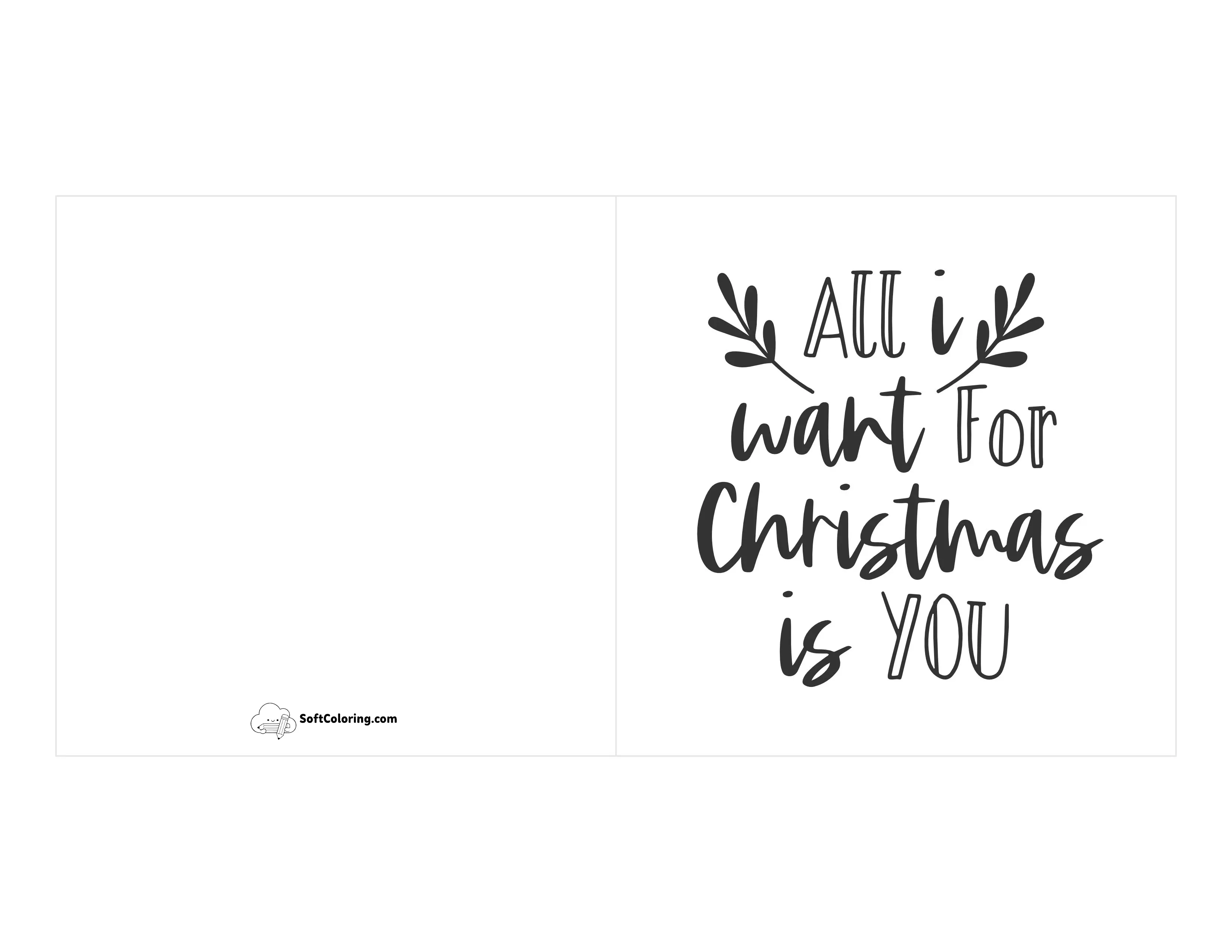 "All I Want For Christmas Is You" Card