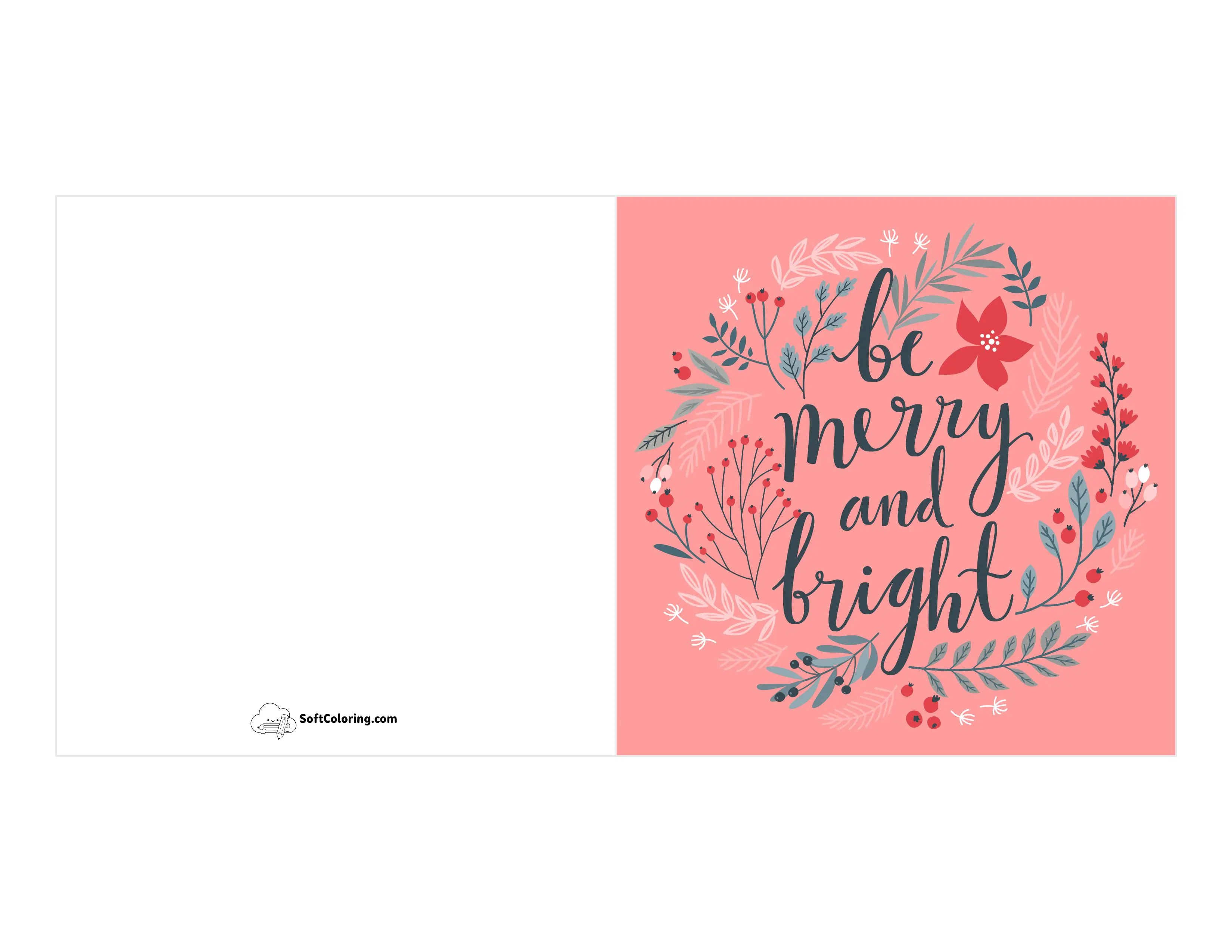 "Be Merry & Bright" Christmas Card