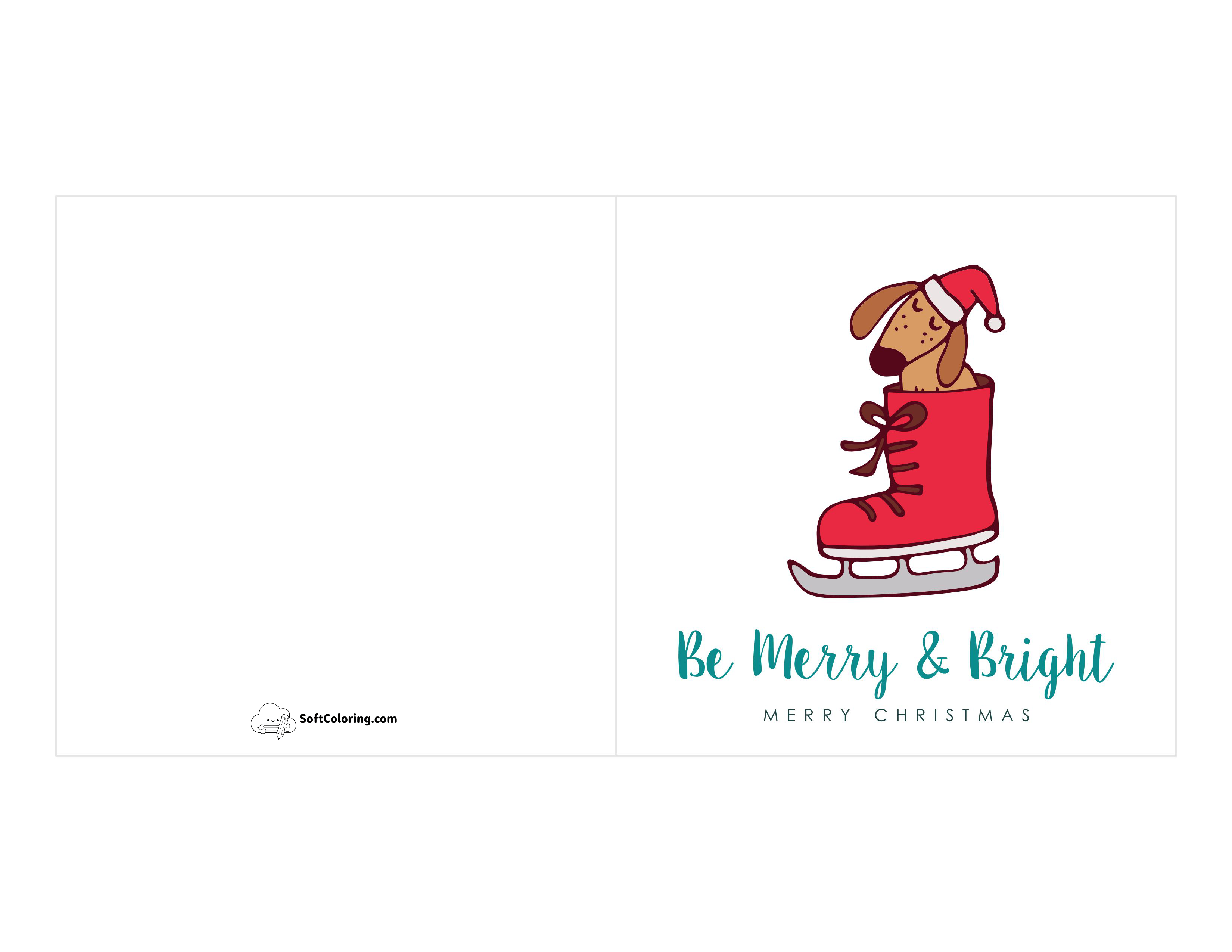 Cute Puppy Free Christmas Card