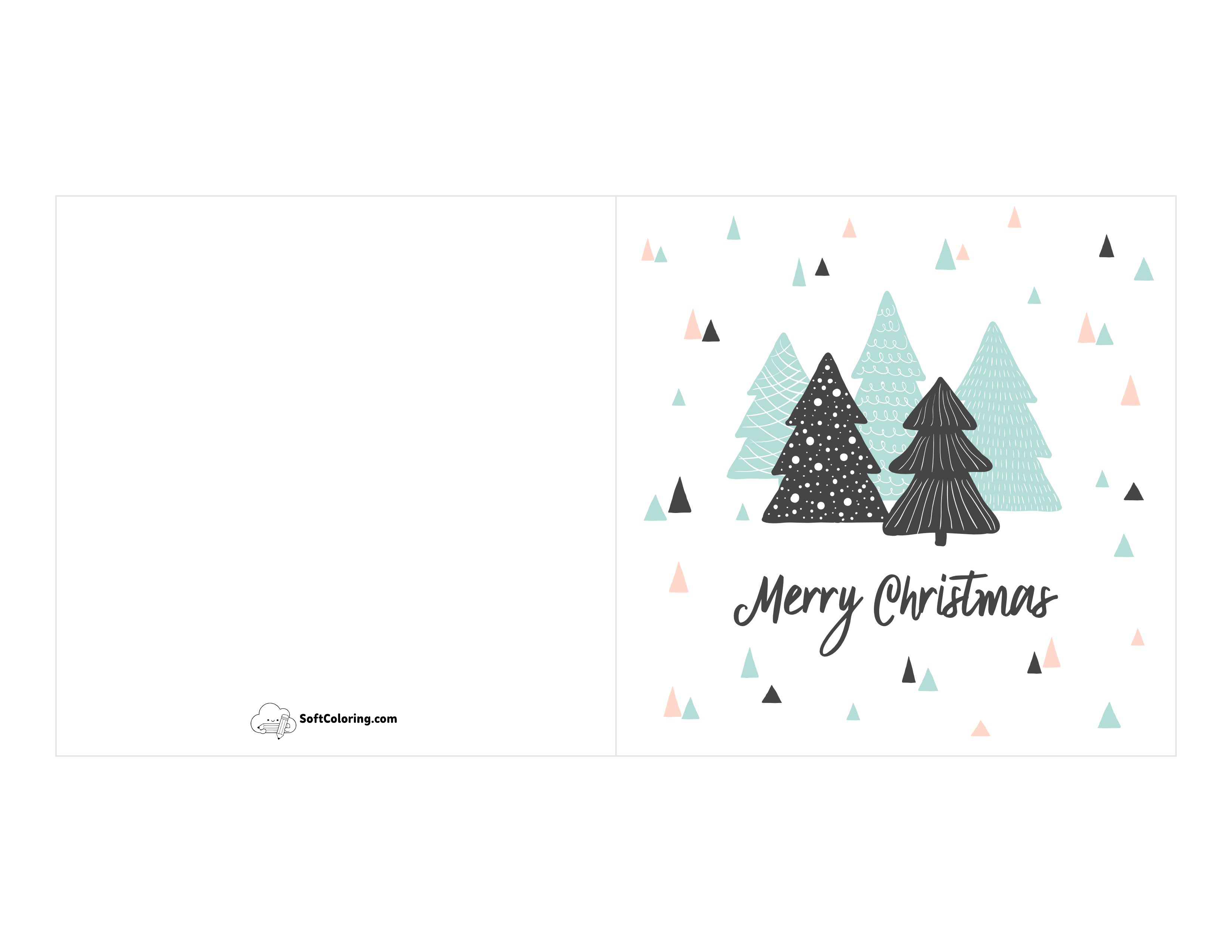 Scandi-Style Printable Christmas Card