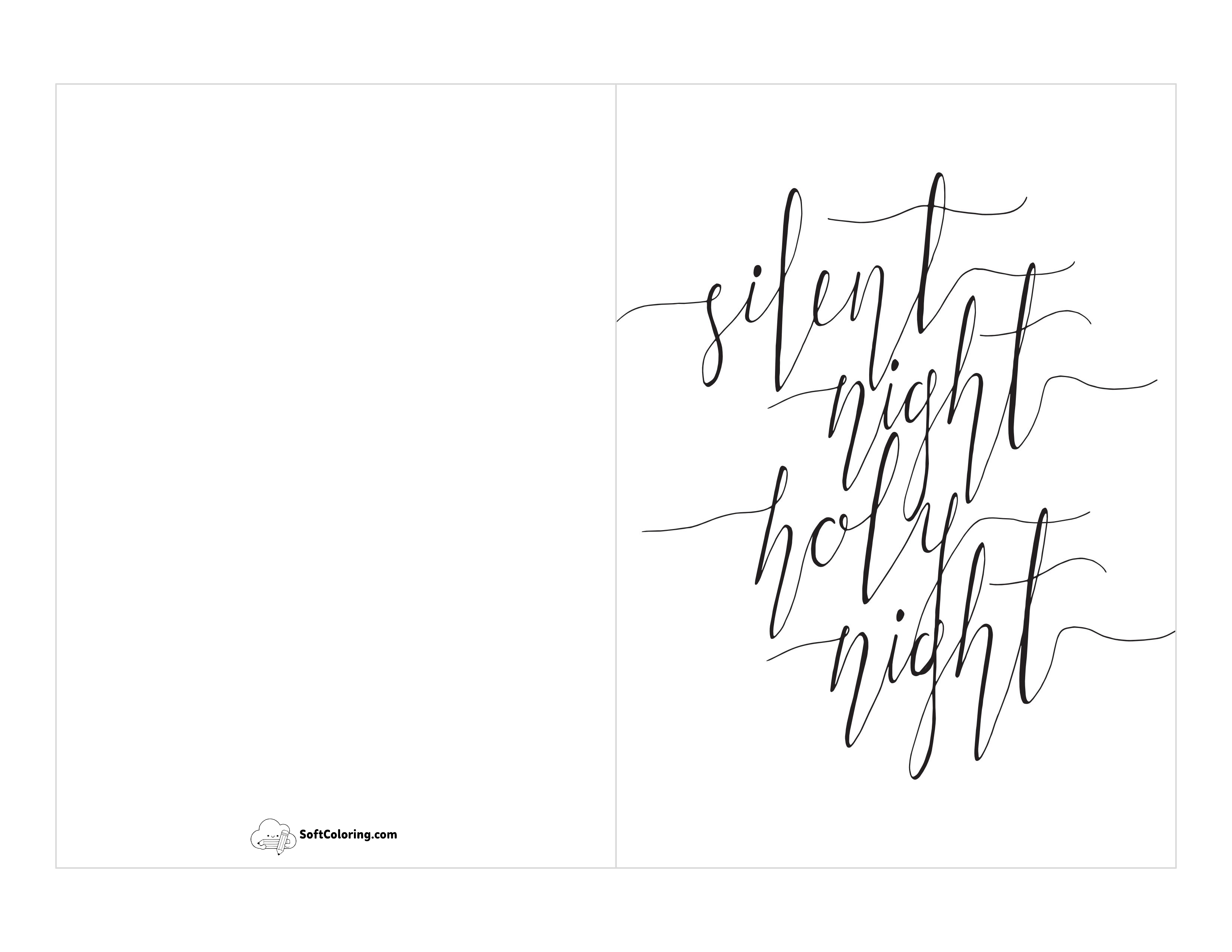 Religious Printable Christmas Card