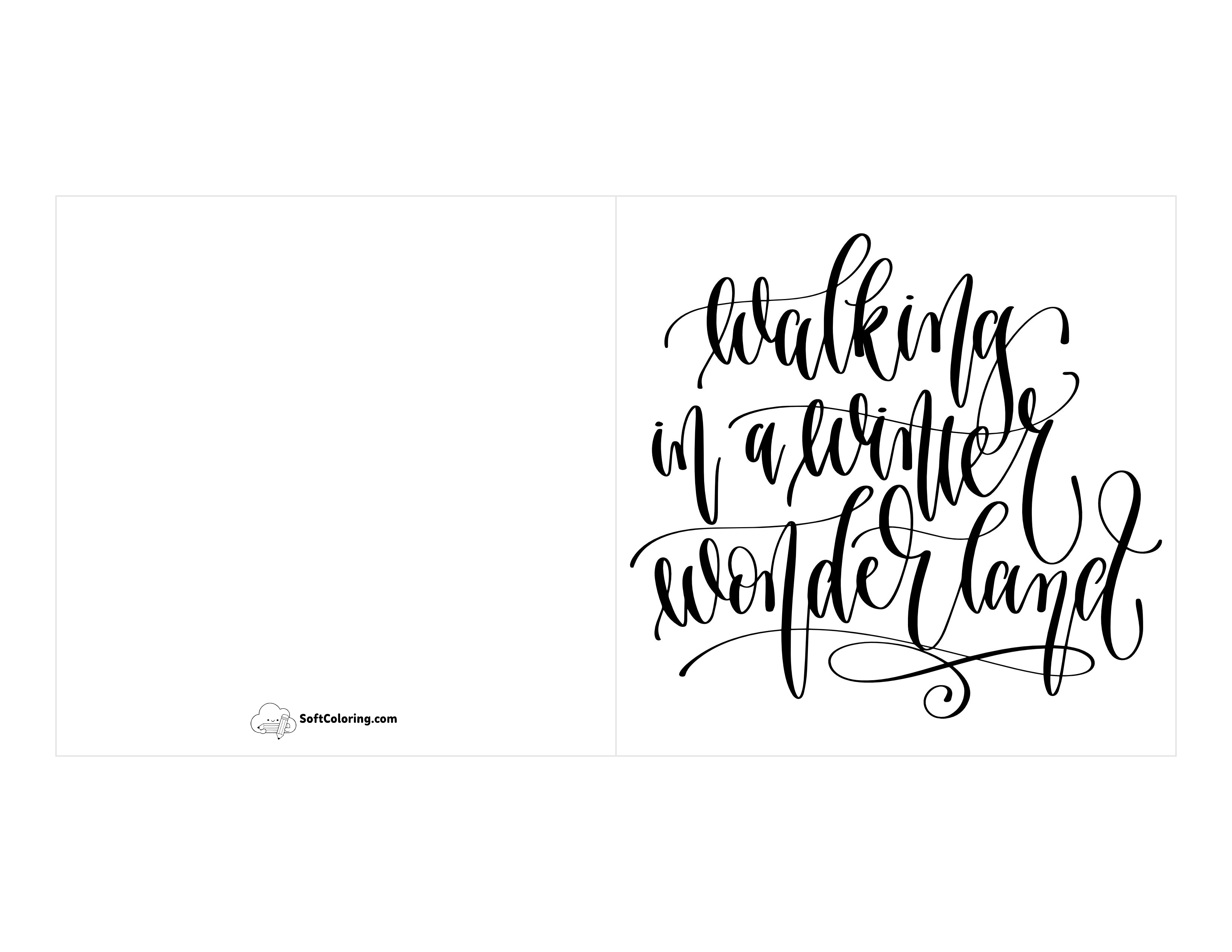 "Walking In A Winter Wonderland" Card