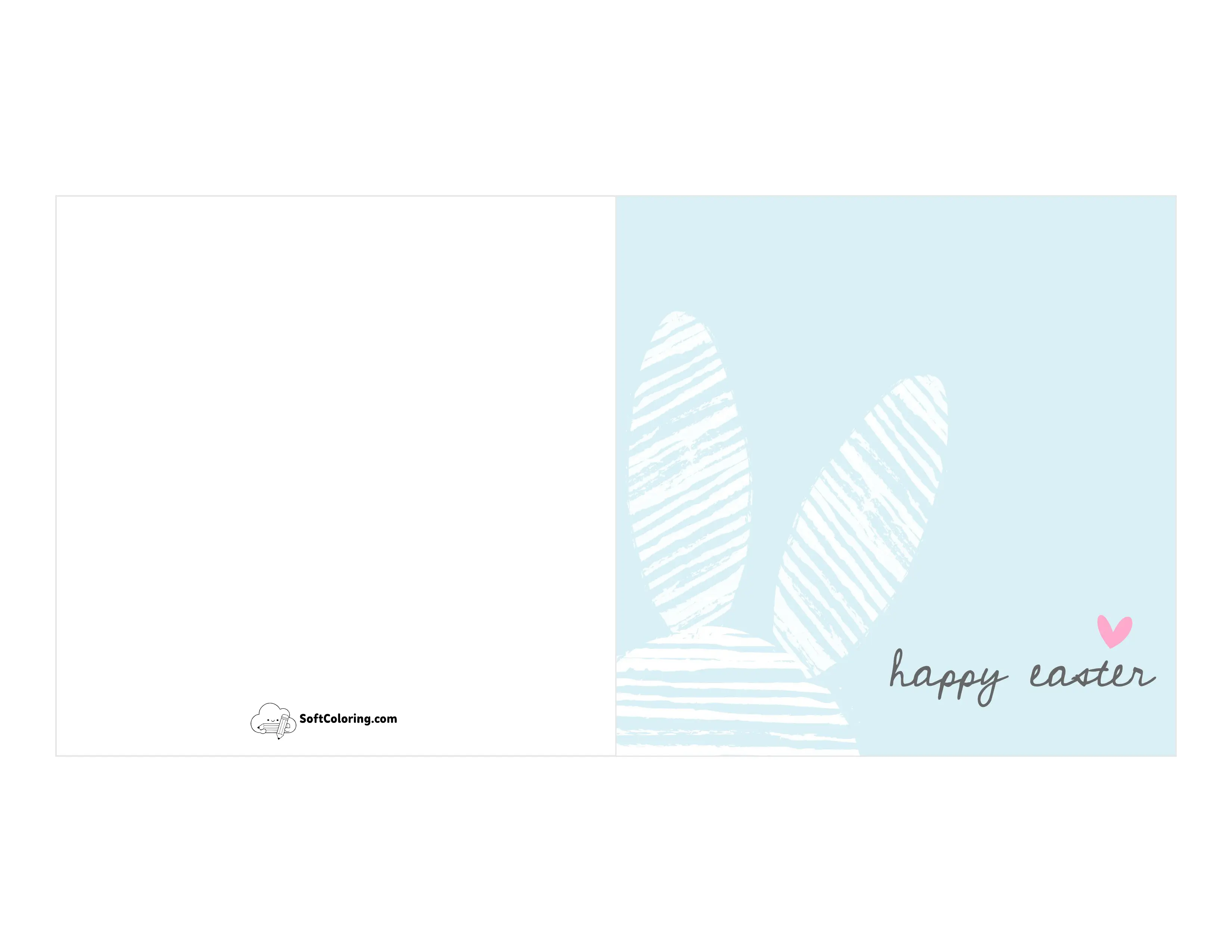 Simple Printable Easter Card