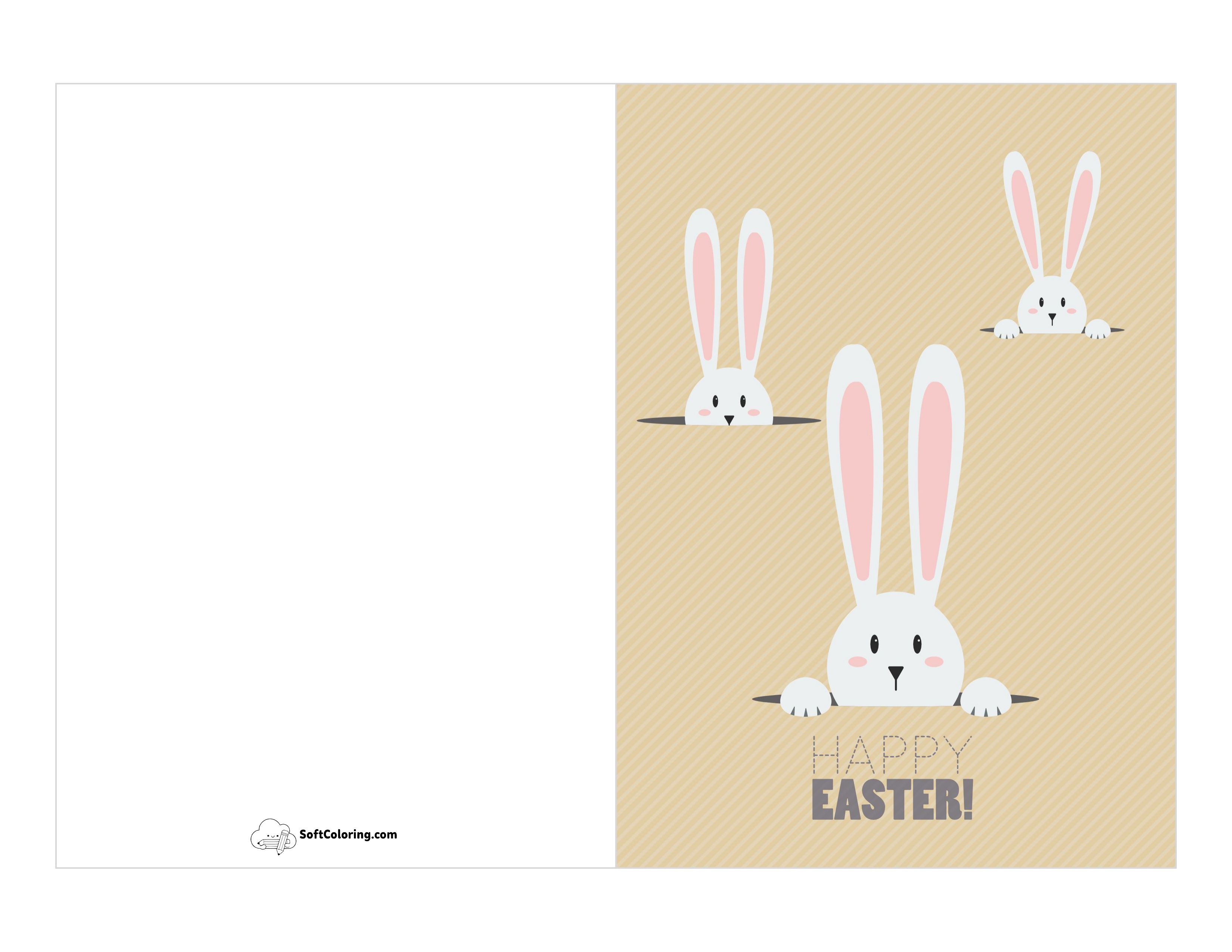 Free "Happy Easter" Printable Card