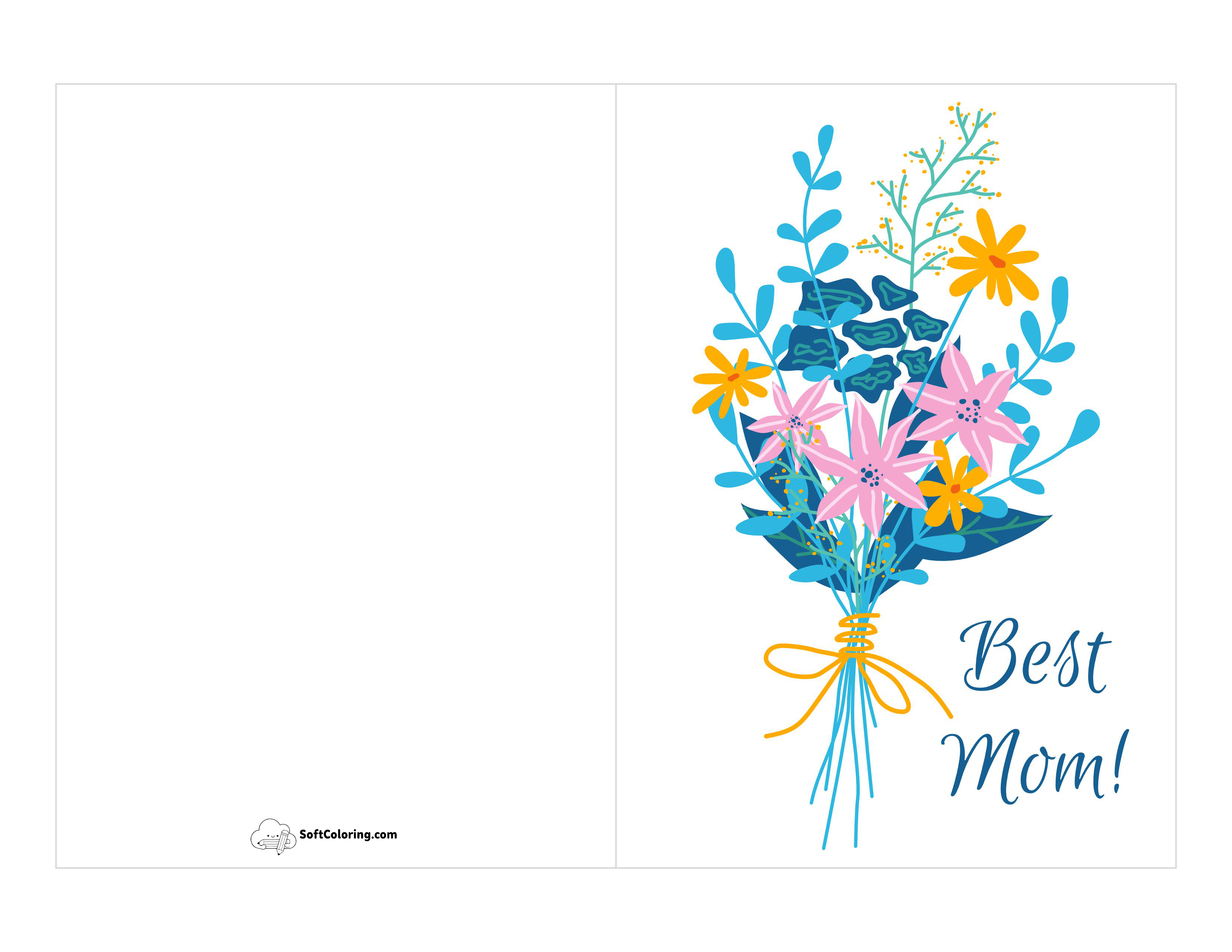 "Best Mom" Printable Card