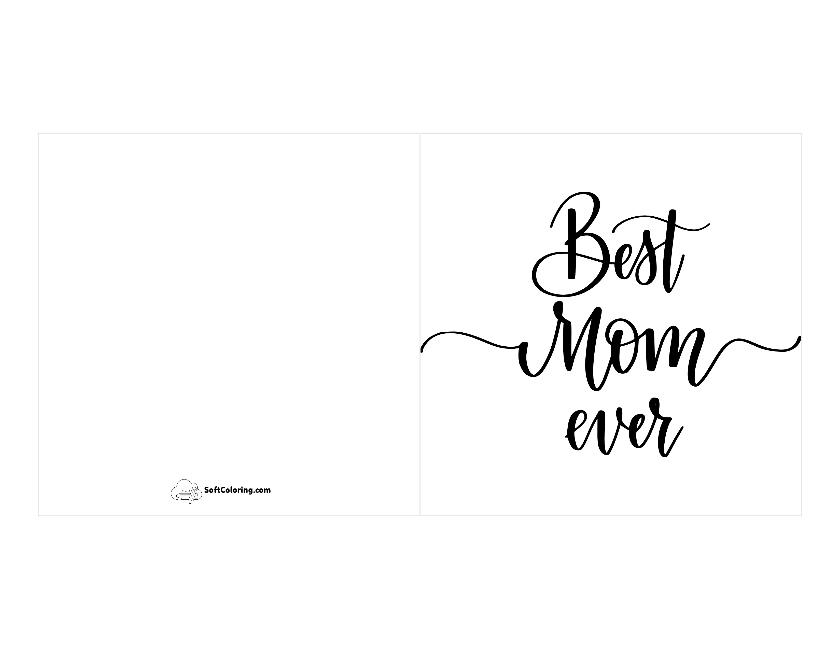 "Best Mom Ever" Card Template