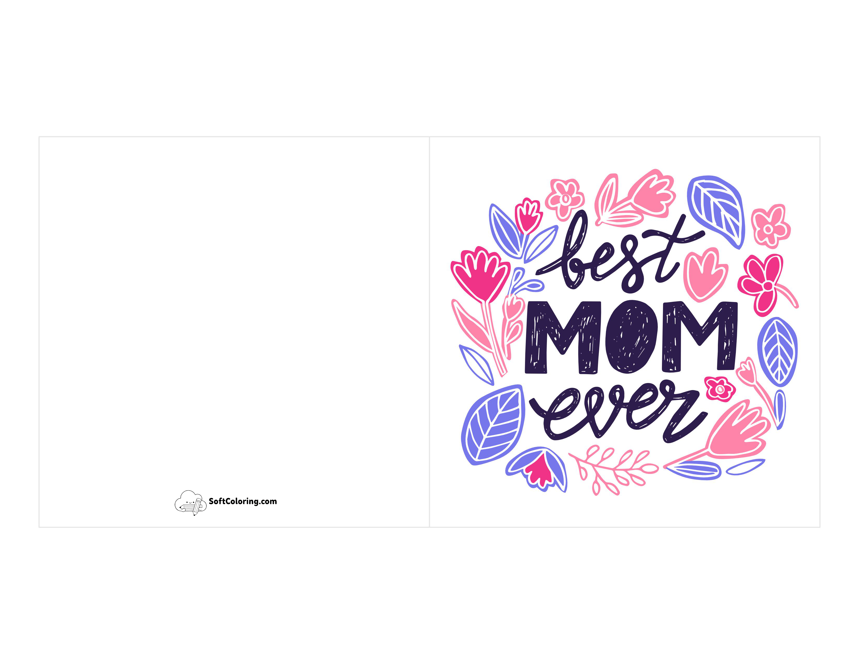 "Best Mom Ever" Printable Card
