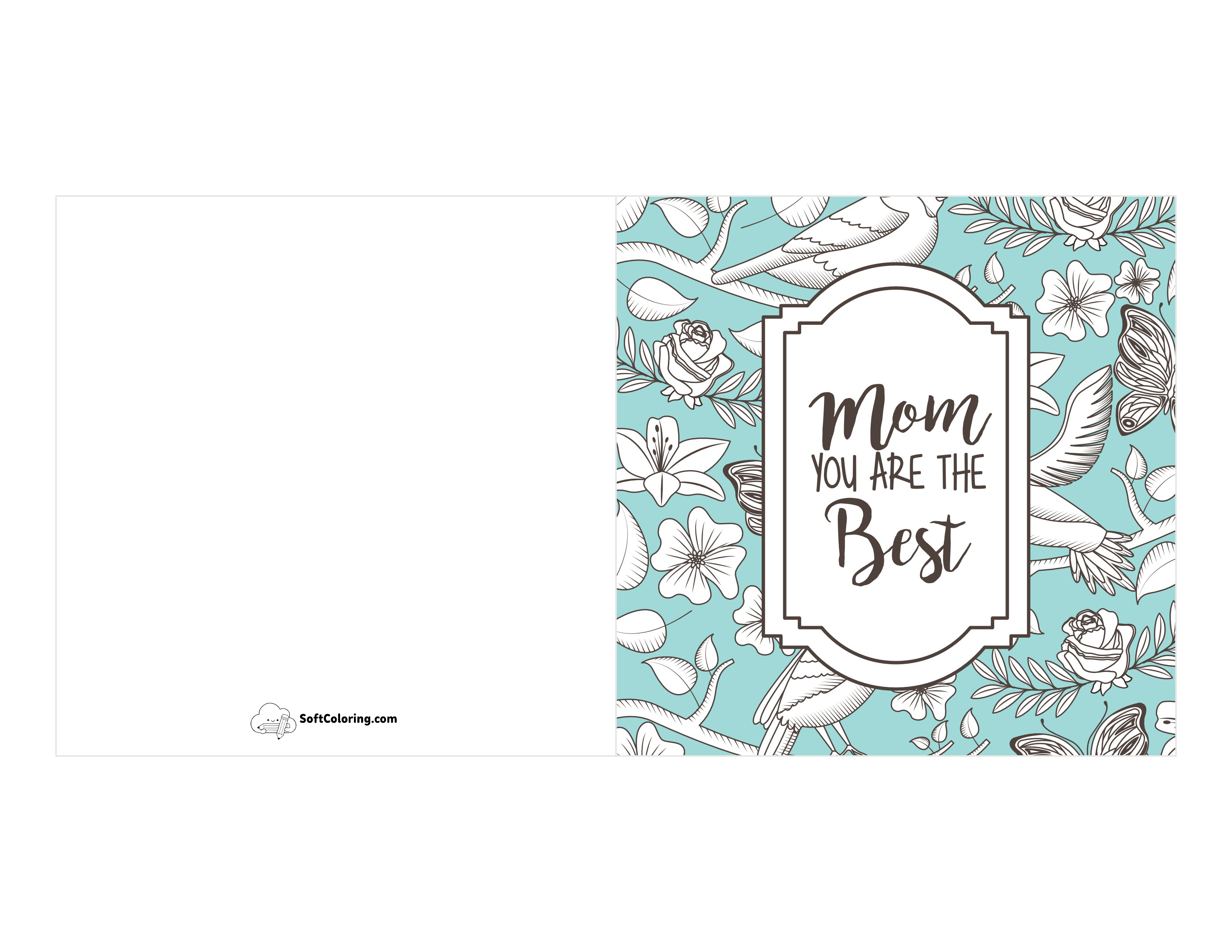 "Mom You Are The Best" Vintage Card