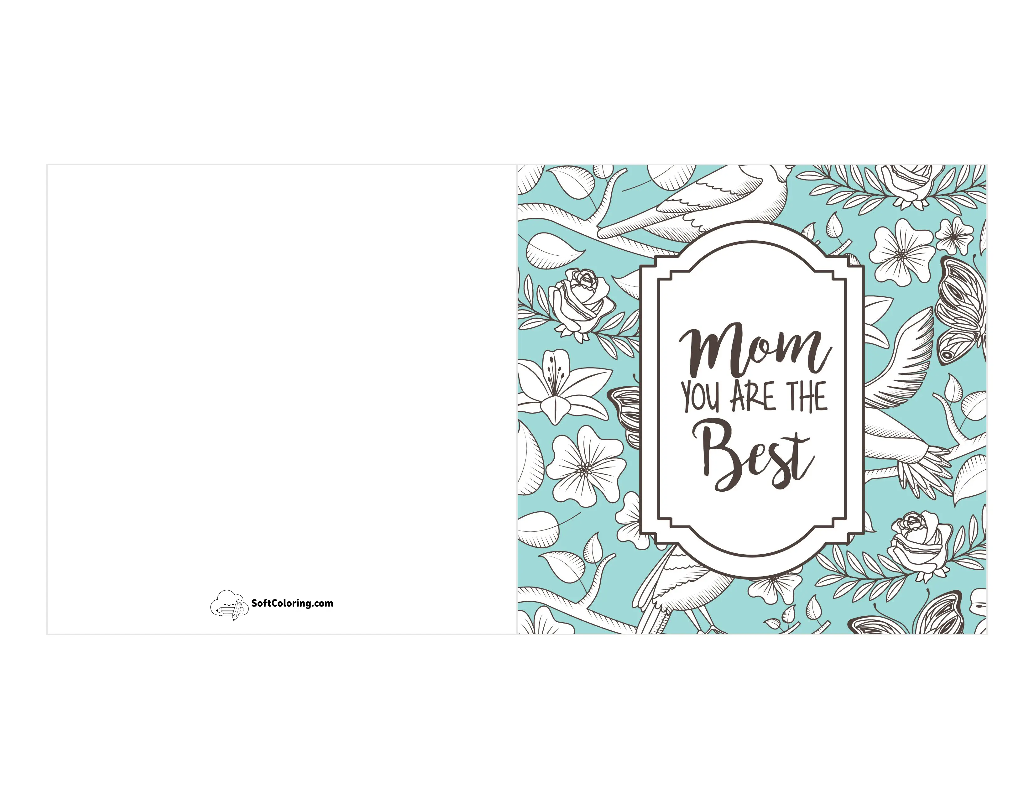 "Mom You Are The Best" Vintage Card